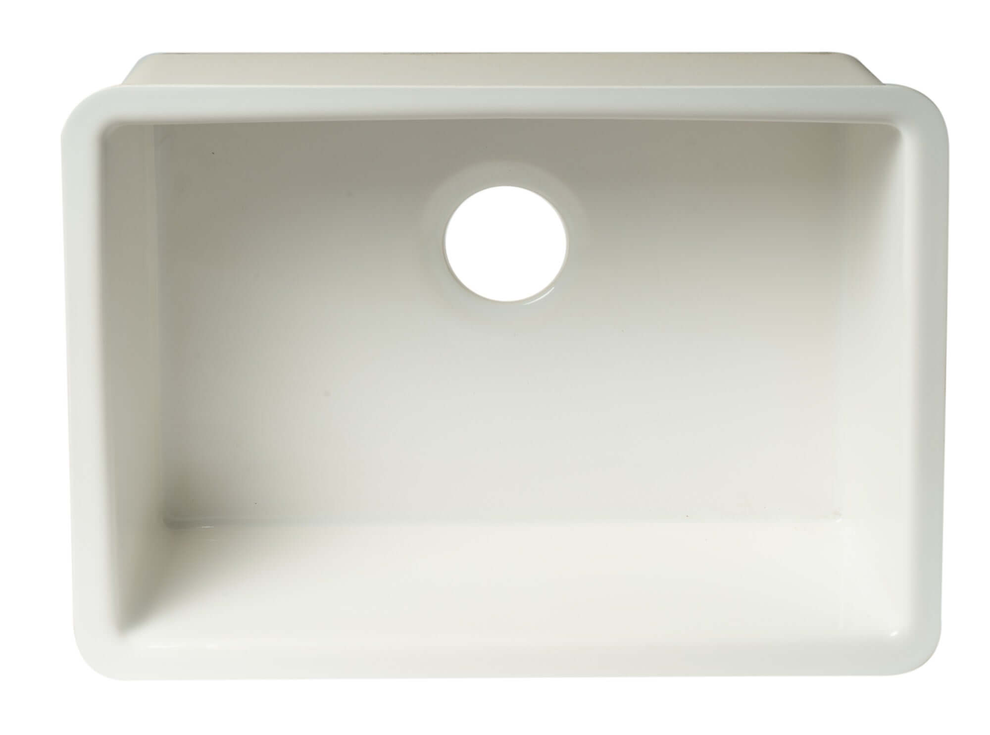 Alternate Image for ALFI brand AB2317 23" White Fireclay Undermount Kitchen Sink