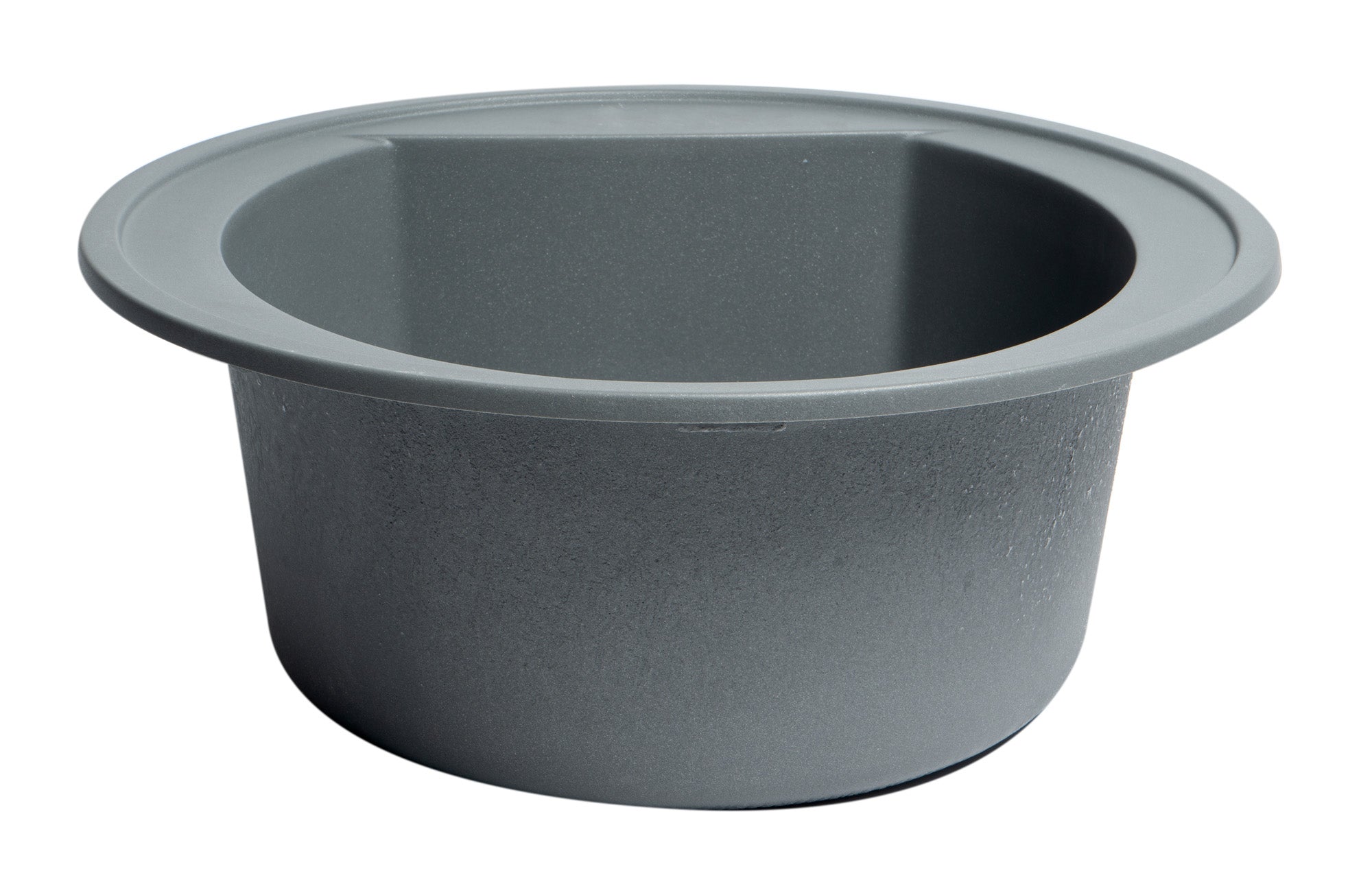 Alternate Image for ALFI brand AB2020DI-T Titanium 20" Drop-In Round Granite Composite Kitchen Prep Sink