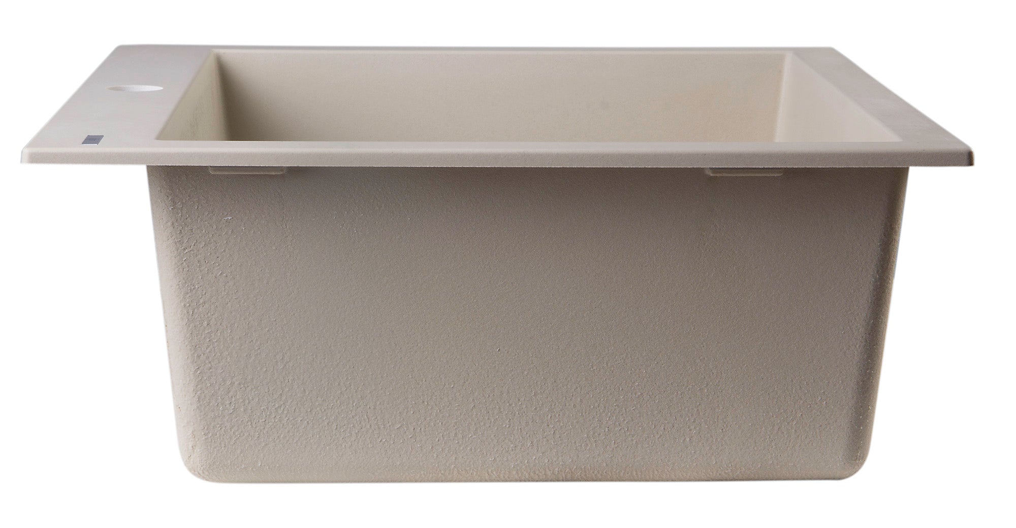 Alternate Image for ALFI Biscuit 24" Drop-In Single Bowl Granite Composite Kitchen Sink, AB2420DI-B