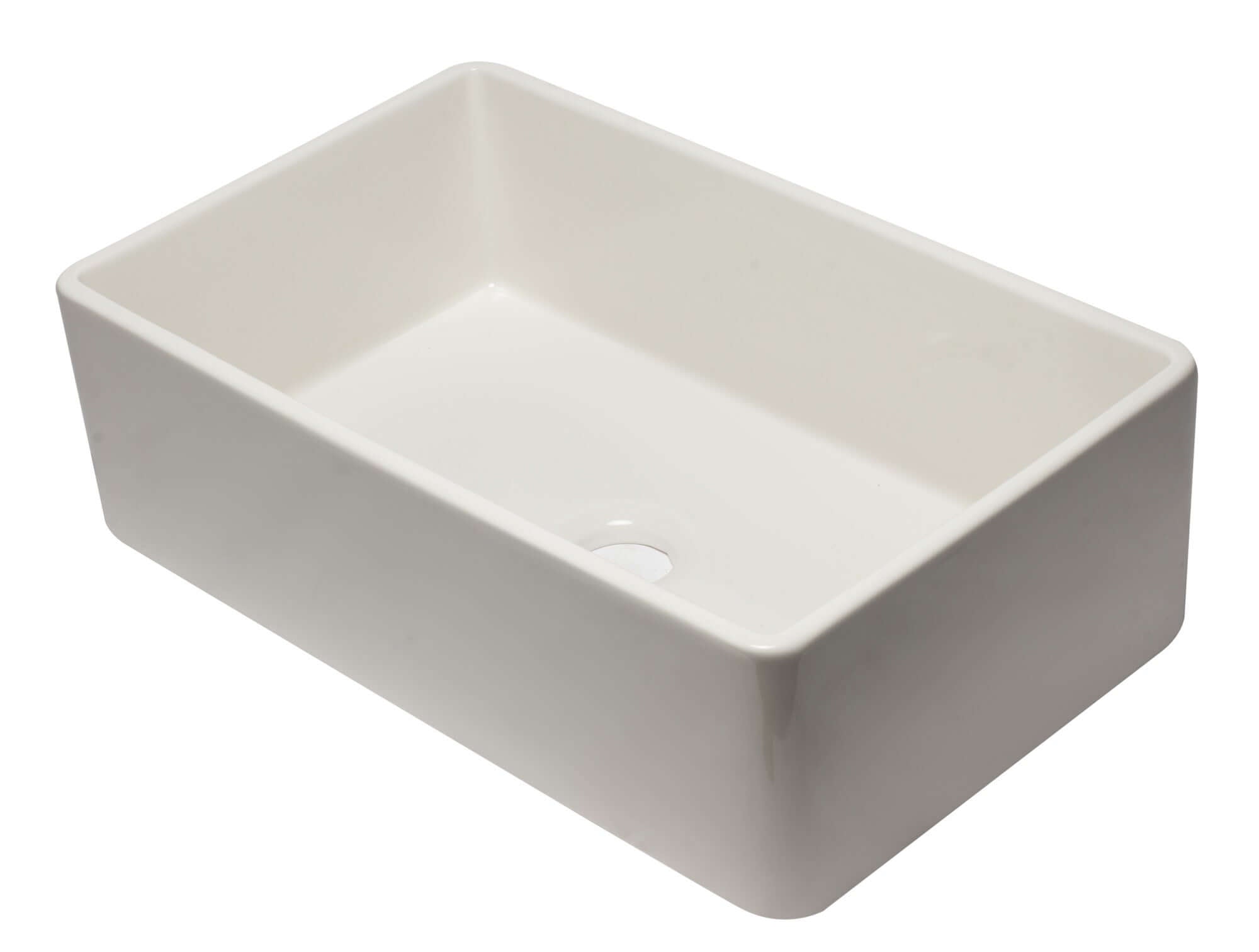 Alternate Image for ALFI 33" Single Bowl Fireclay Farmhouse Apron Sink, Biscuit, AB3320SB-B