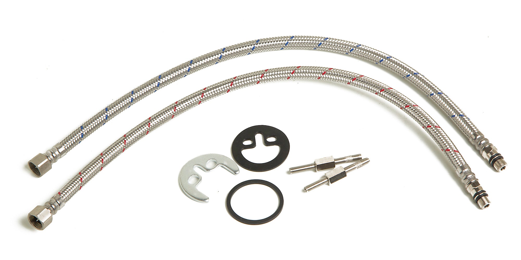 Alternate Image for ALFI Tall Brushed Nickel Tall Square Body Curved Spout Single Lever Bathroom Faucet, AB1158-BN