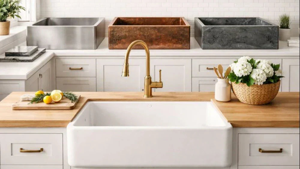 Best Kitchen and Farmhouse Sink Material with Pros and Cons