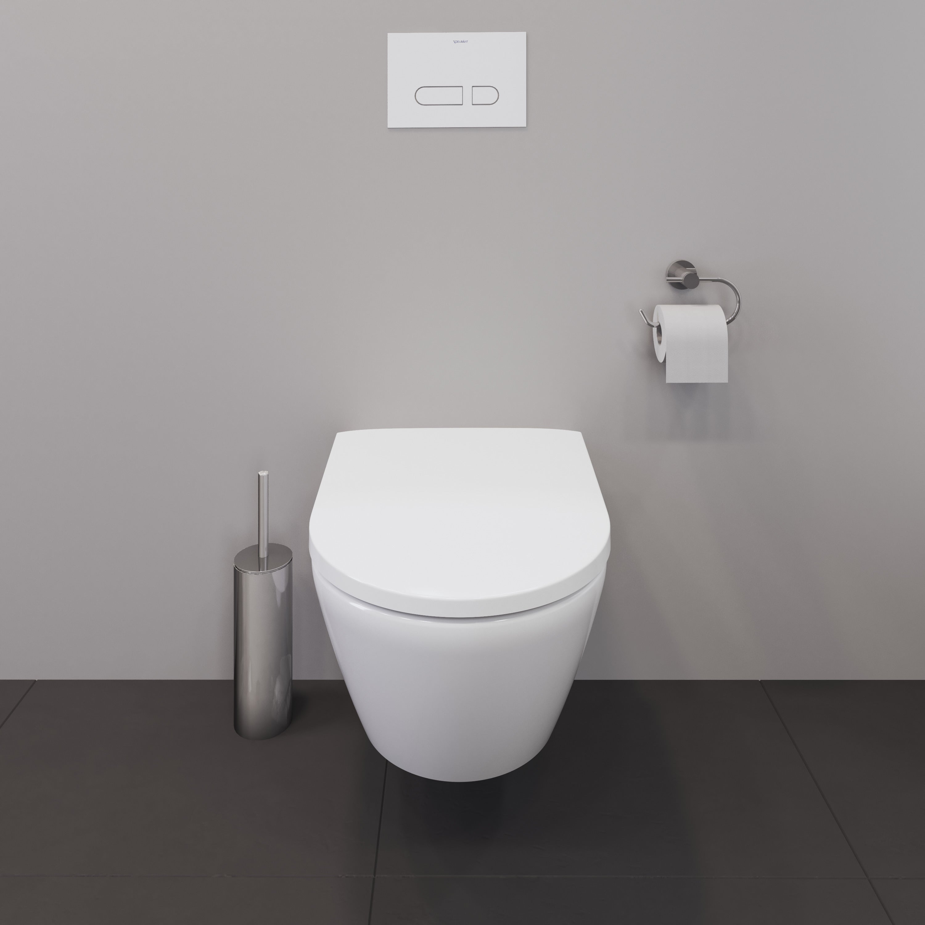 D-Neo Round Slow Close Toilet Seat in White
