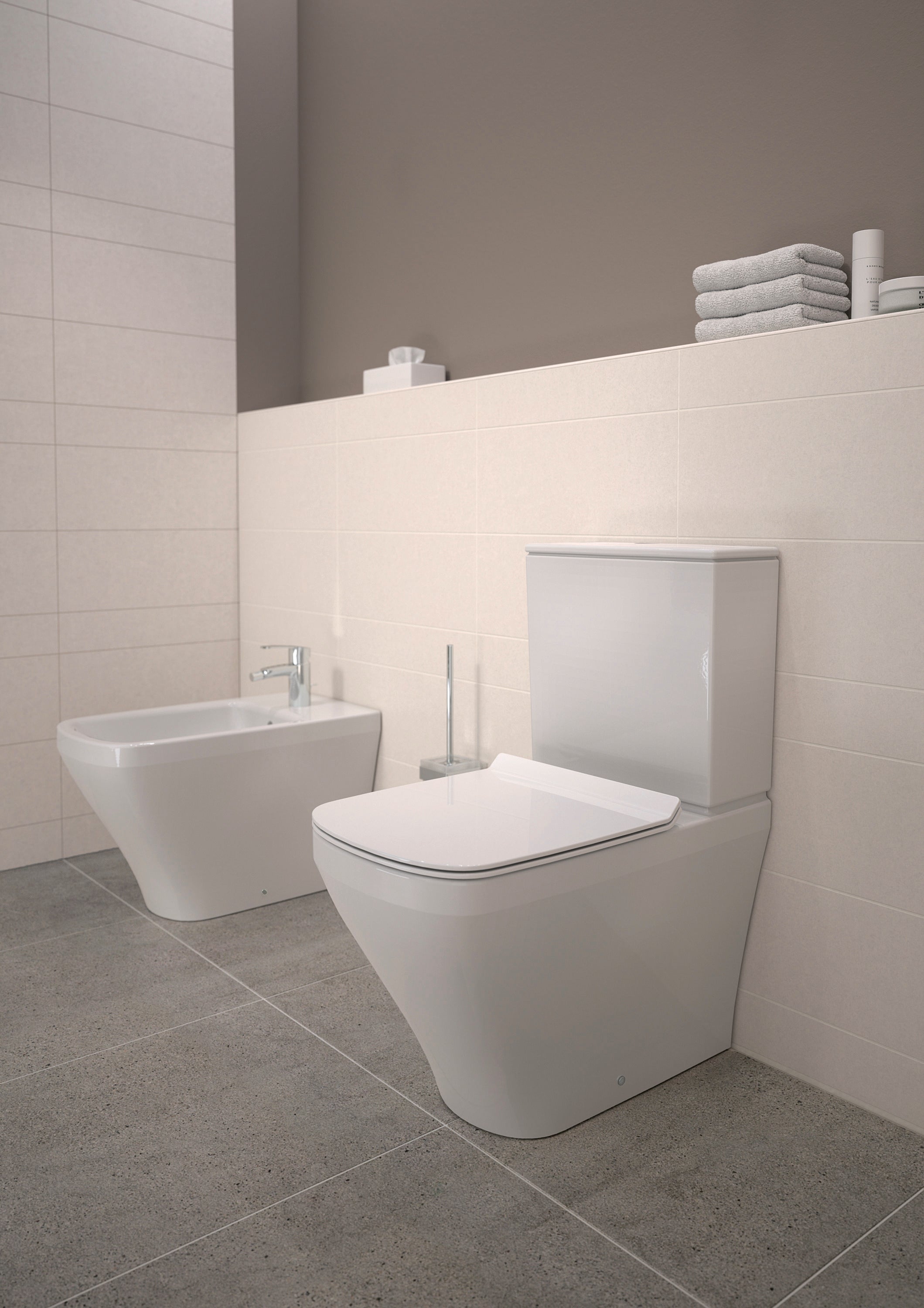 DuraStyle Round Slow Close Toilet Seat in White