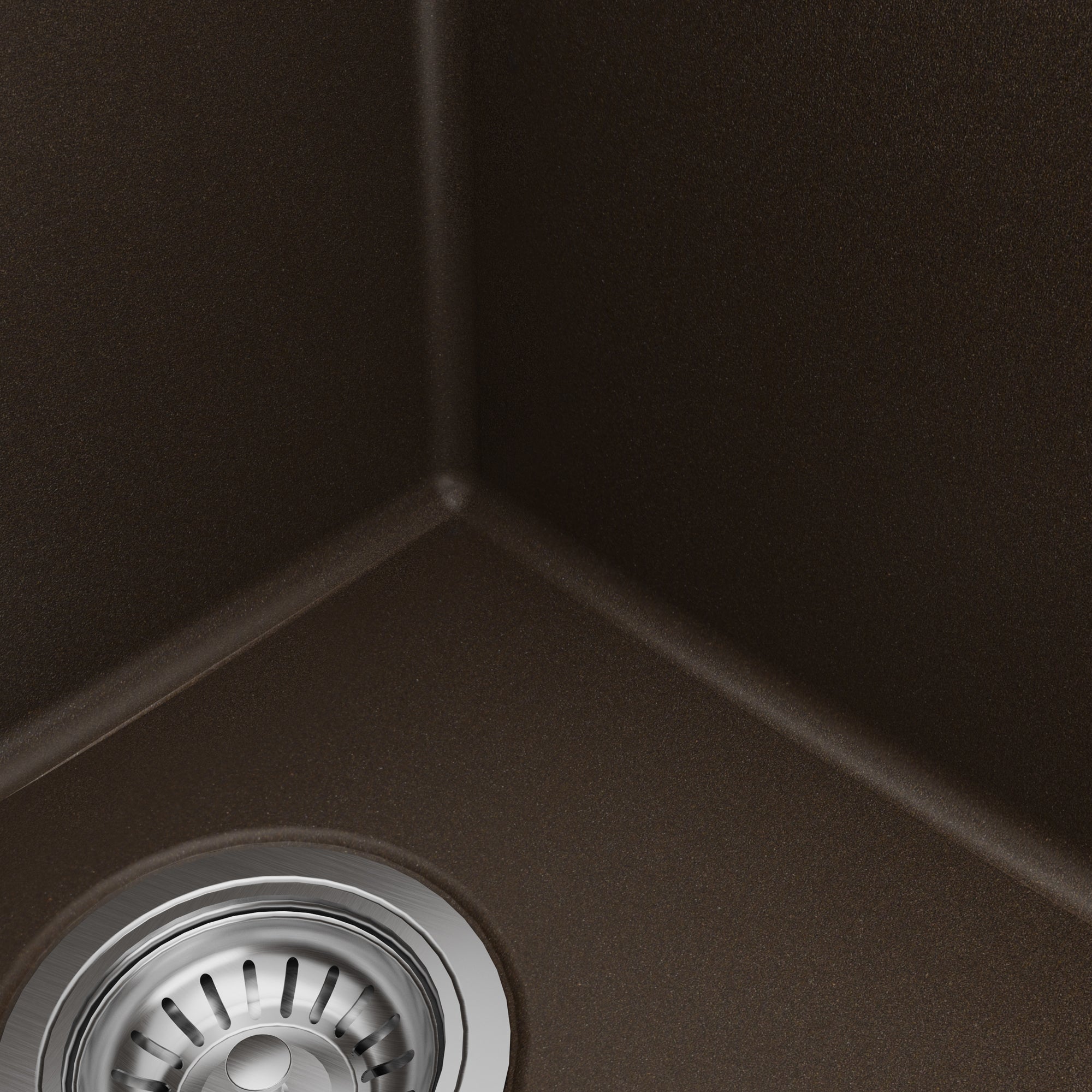 Alternative View of Karran 33" Drop In/Topmount Quartz Composite Kitchen Sink with Accessories, 50/50 Double Bowl, Brown, QT-810-BR-PK1