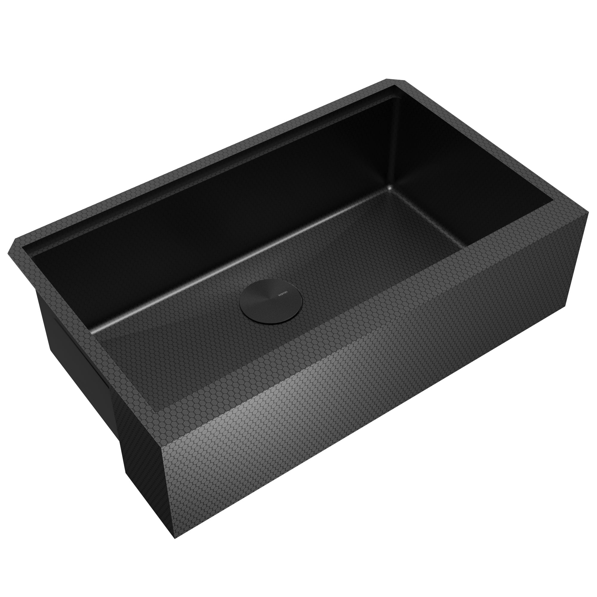 Karran 33 stainless steel workstation farmhouse sink gunmetal grey product image