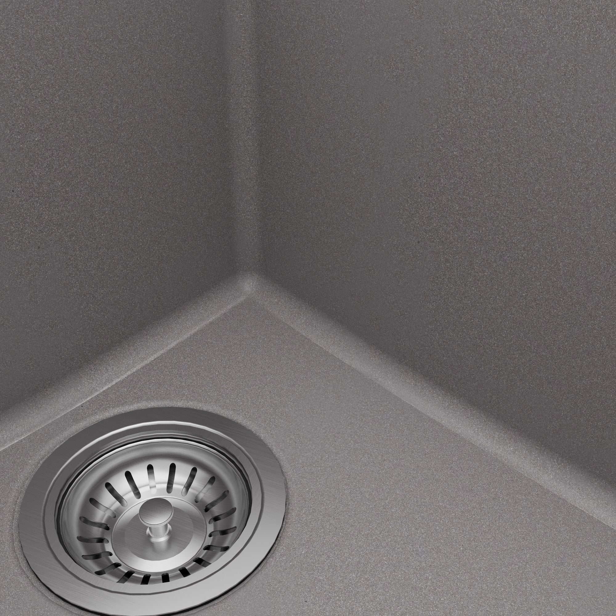 Alternative View of Karran 33" Drop In/Topmount Quartz Composite Kitchen Sink with Accessories, 60/40 Double Bowl, Grey, QT-811-GR-PK1