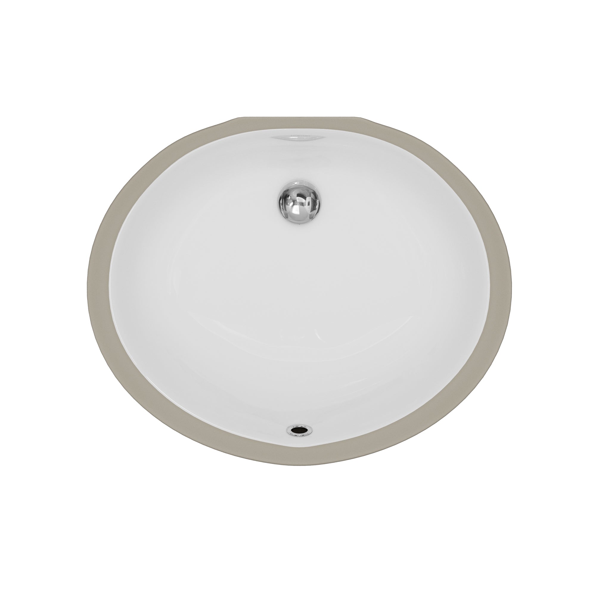 Karran Valera 15.75" x 19.25" Oval Undermount Vitreous China ADA Bathroom Sink, White, VC-104-WH