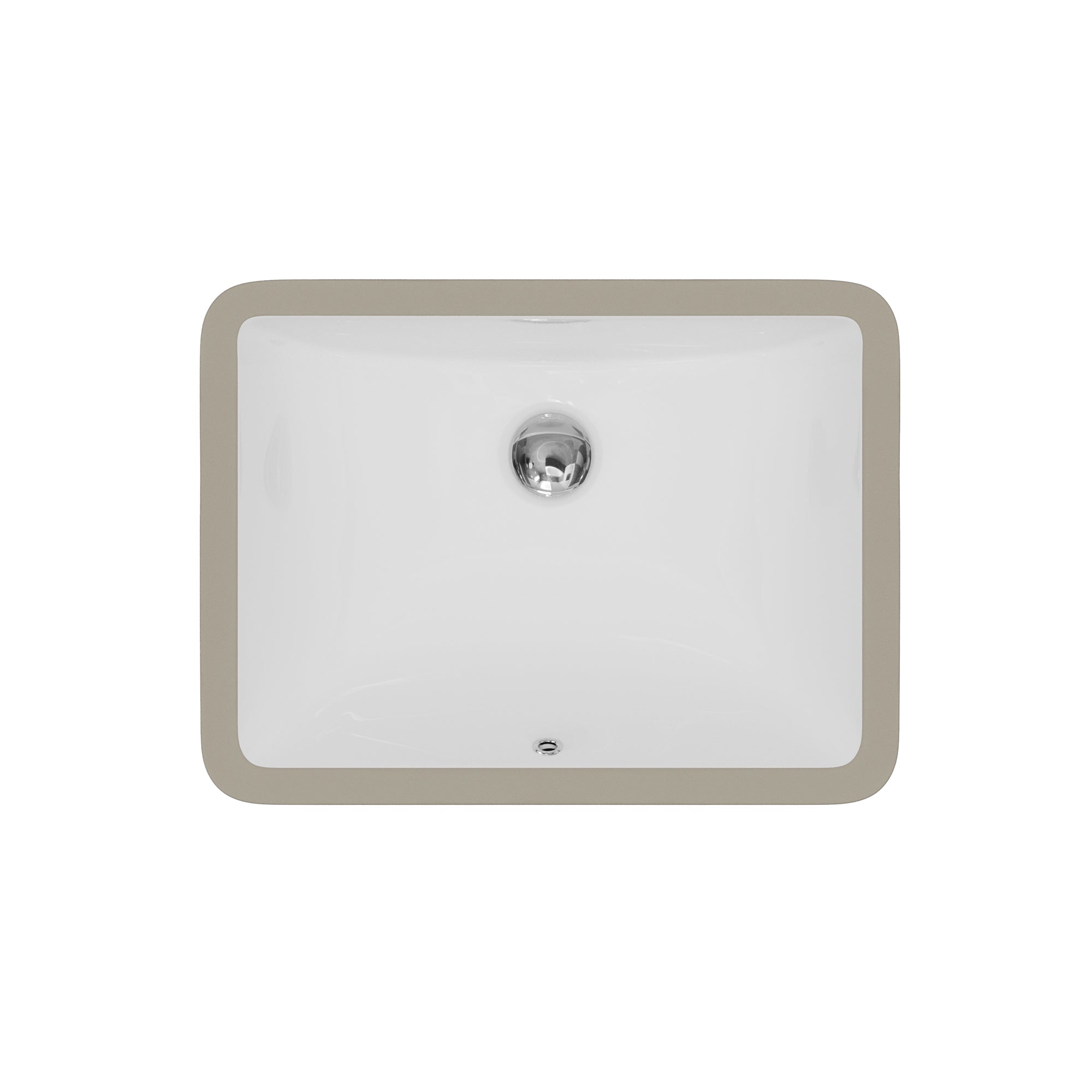 Karran Valera 15.375" x 20.5" Rectangular Undermount Vitreous China Bathroom Sink, White, VC-107-WH