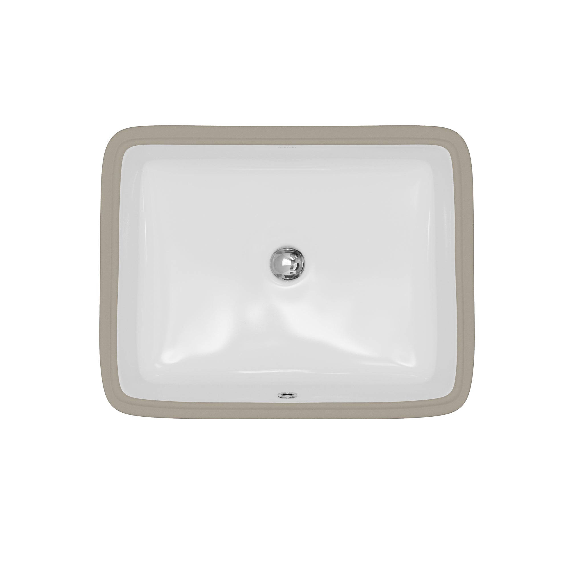 Karran 20 rectangular bathroom sink white product image