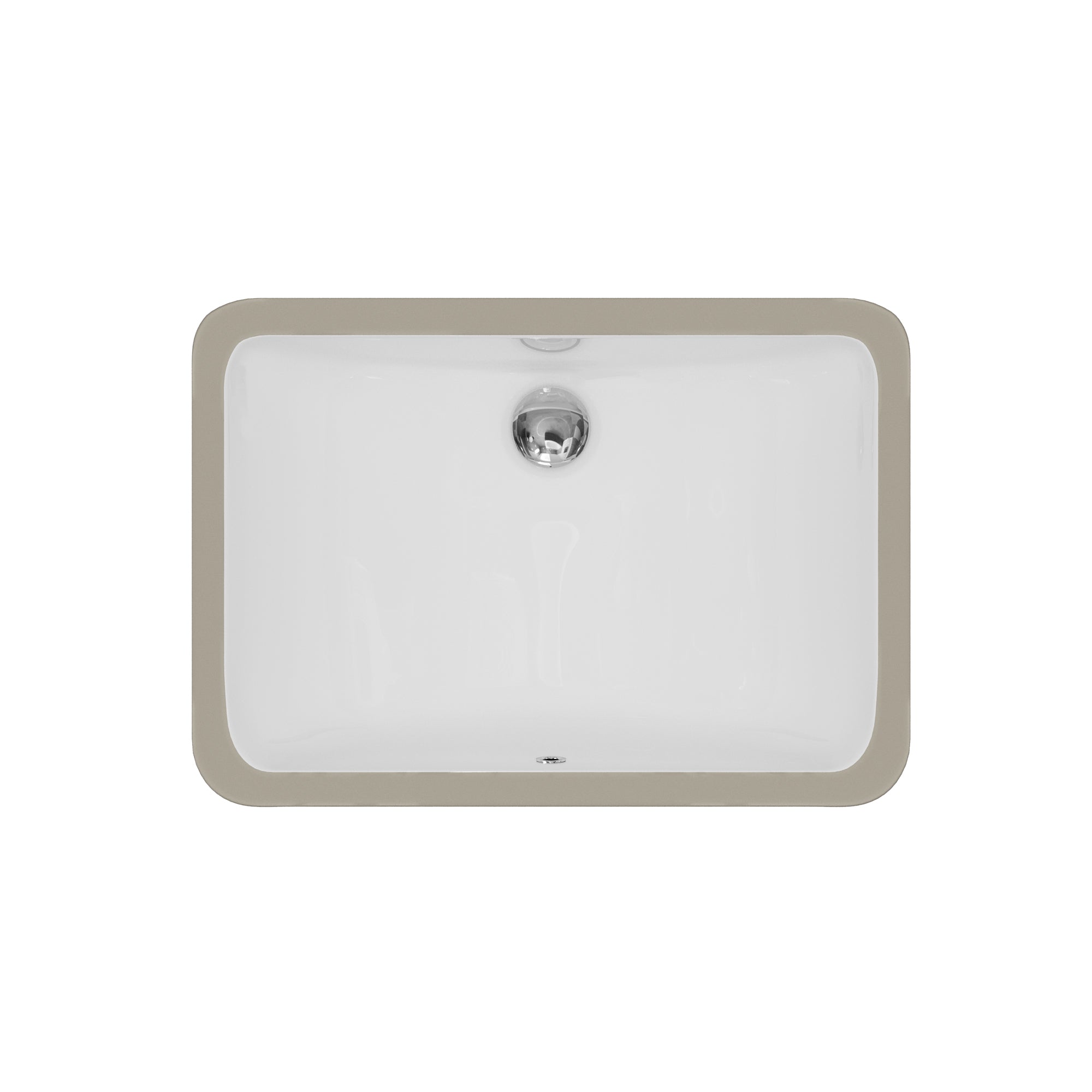 Karran Valera 14.5" x 20.5" Rectangular Undermount Vitreous China Bathroom Sink, White, VC-111-WH