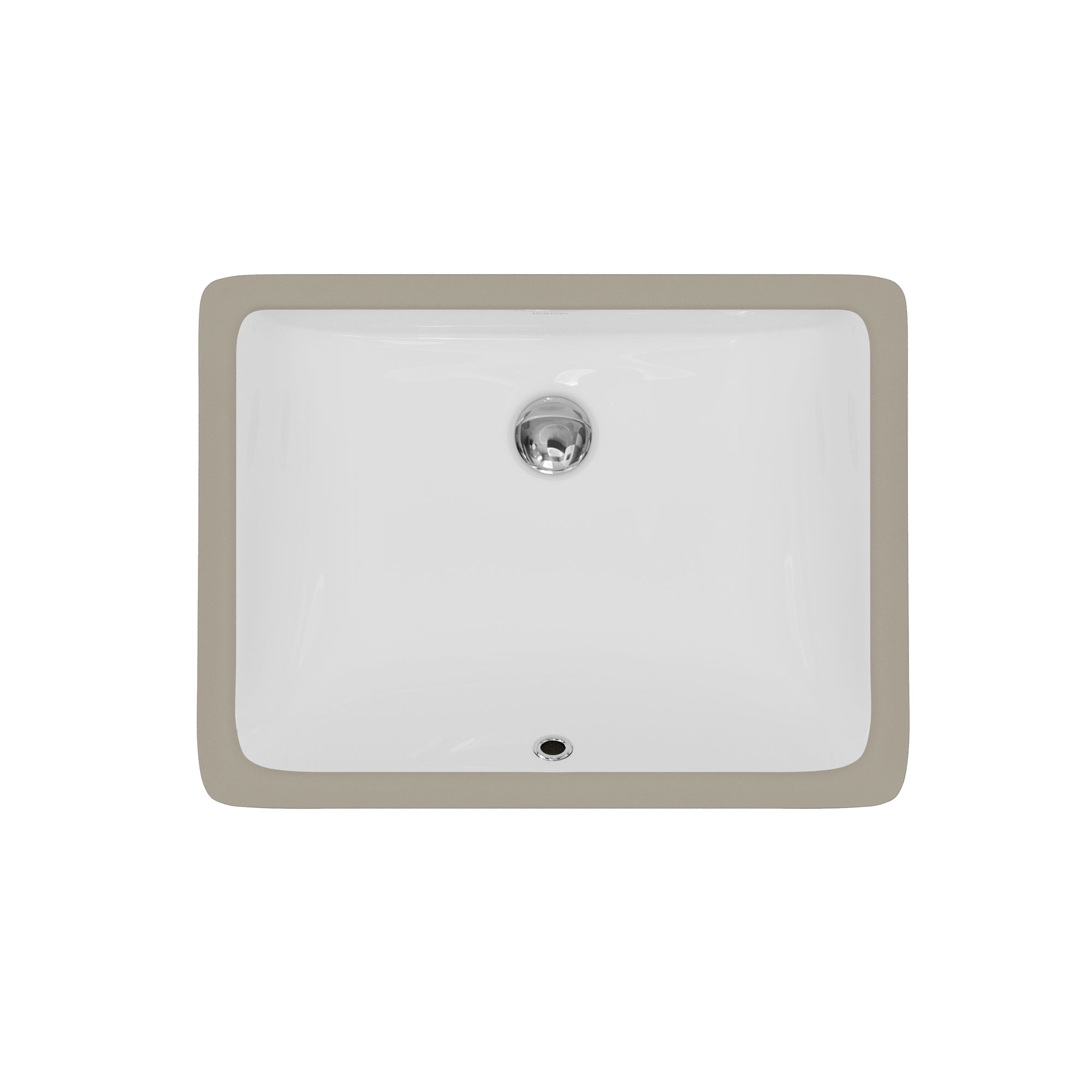Karran Valera 15" x 20.25" Rectangular Undermount Vitreous China ADA Bathroom Sink, White, VC-114-WH