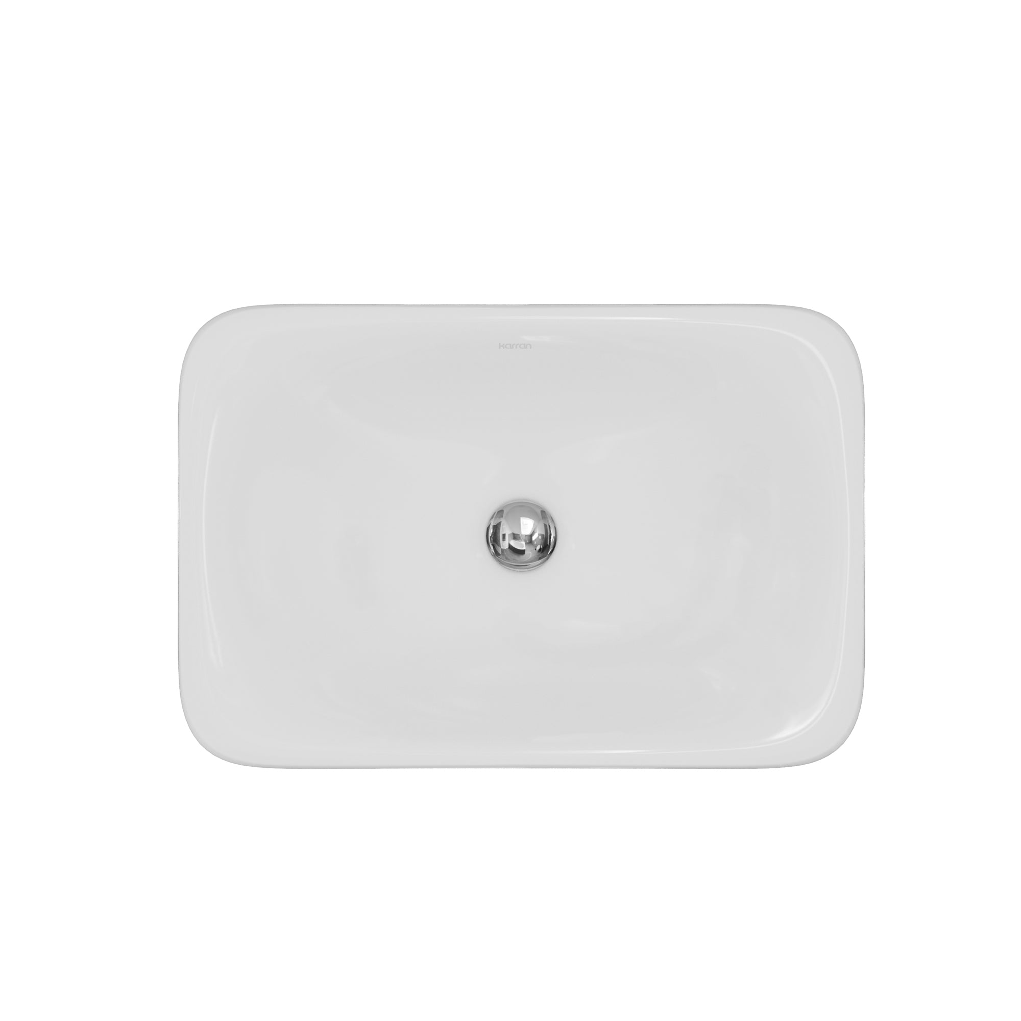 Alternative View of Karran Valera 21.125" x 14.5" x 4" Rectangular Vessel Vitreous China ADA Bathroom Sink, White, VC-202-WH