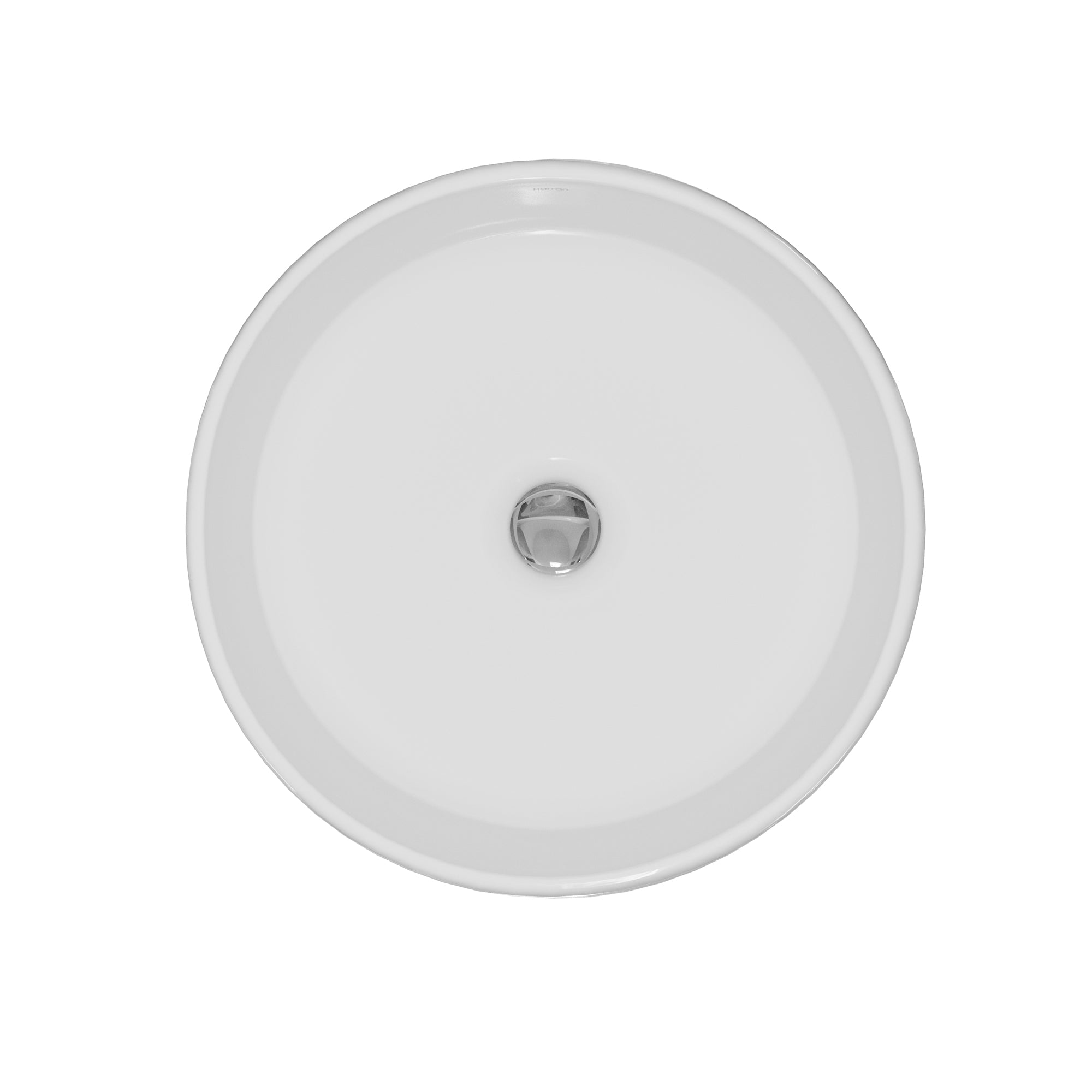 Alternative View of Karran Valera 18" x 18" x 4.5" Round Vessel Vitreous China ADA Bathroom Sink, White, VC-420-WH