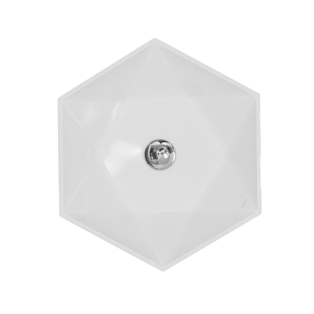 Alternative View of Karran Valera 18.75" x 16.375" x 4" Hexagon Vessel Vitreous China ADA Bathroom Sink, White, VC-601-WH