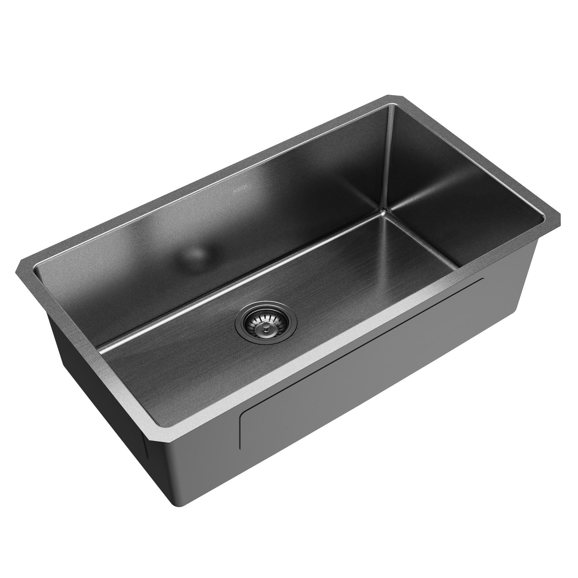 Karran elite 32 stainless steel kitchen sink gunmetal black product image