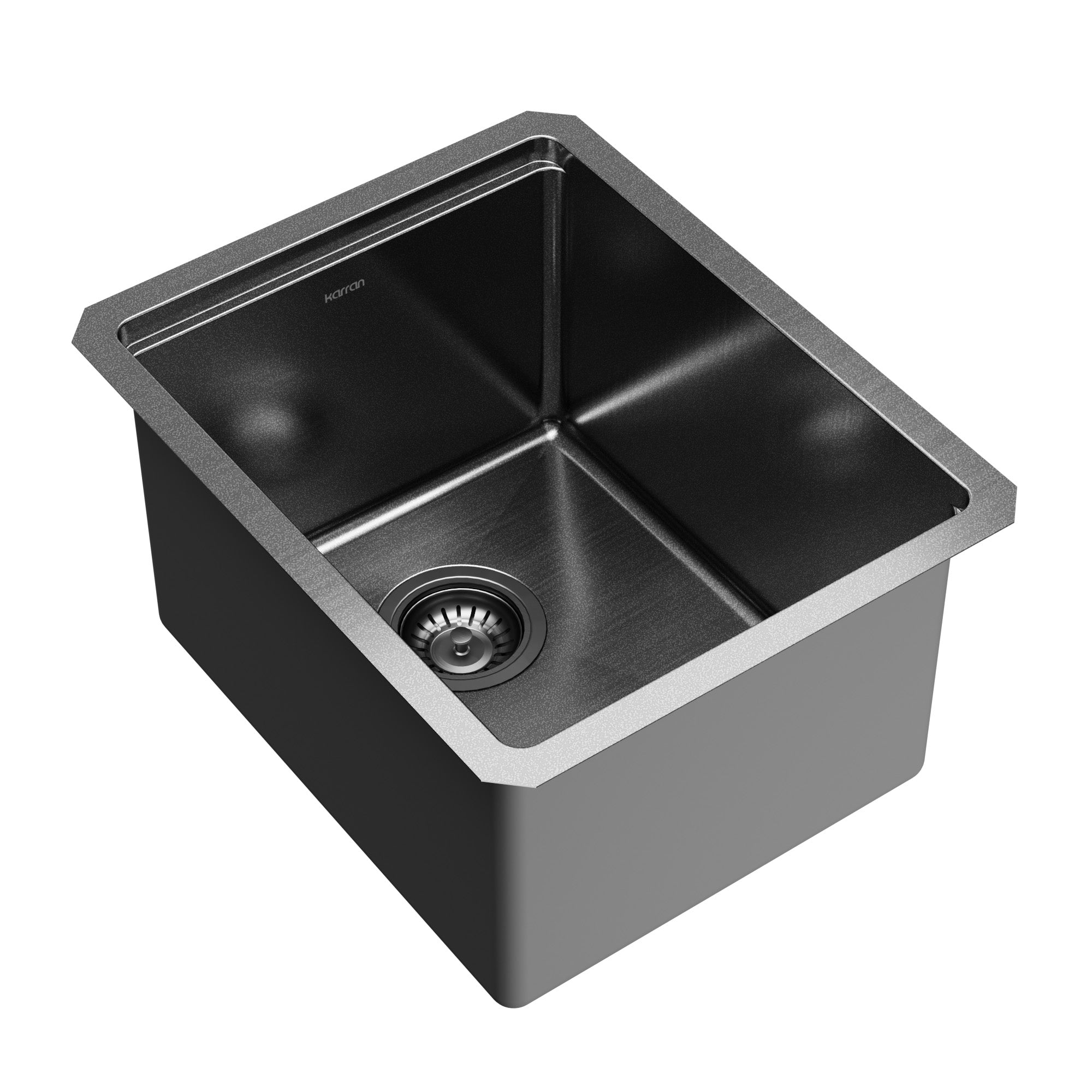 Karran elite workstation 15 stainless steel kitchen sink gunmetal black product image