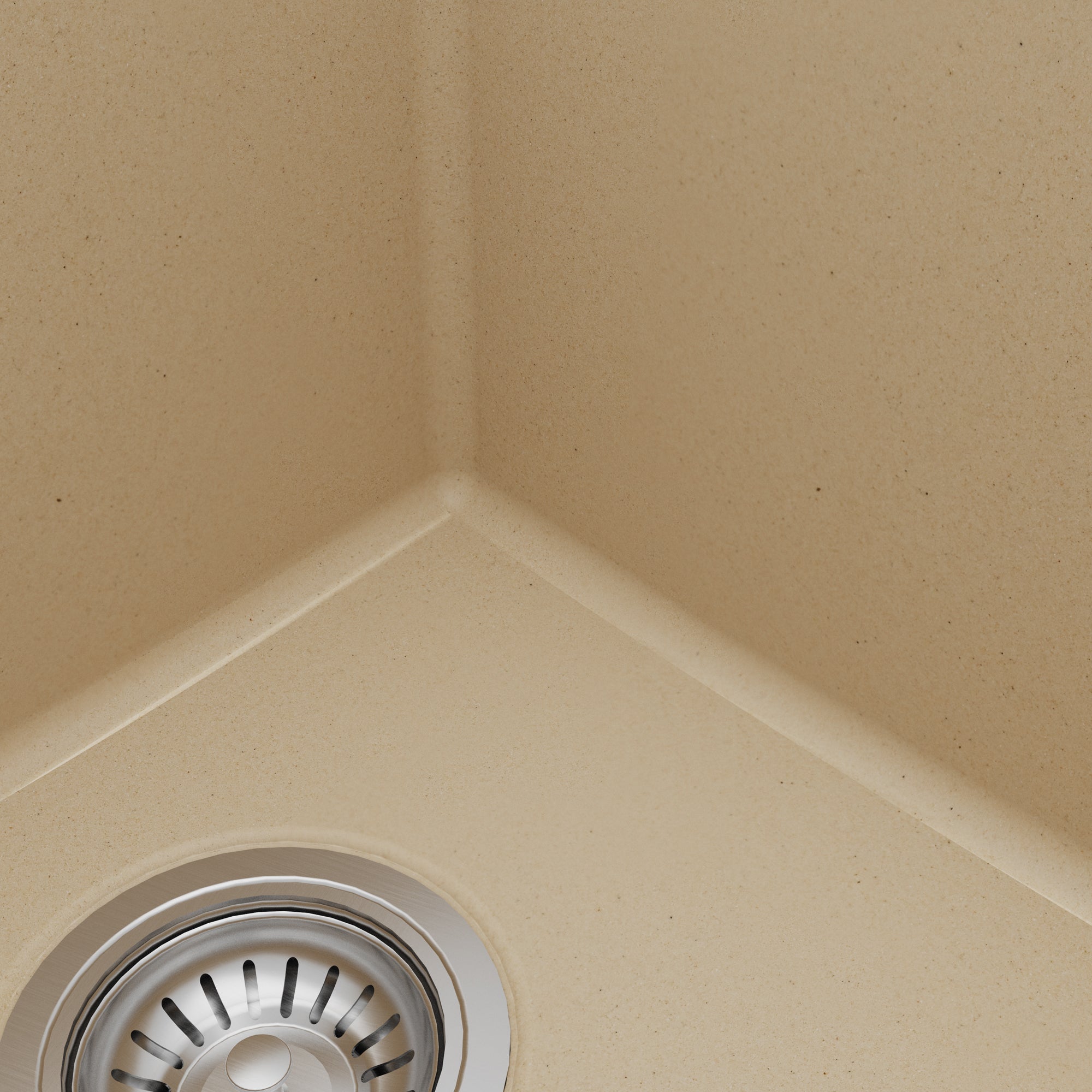 Alternative View of Karran 33" Drop In/Topmount Quartz Composite Kitchen Sink with Accessories, 50/50 Double Bowl, Bisque, QT-810-BI-PK1