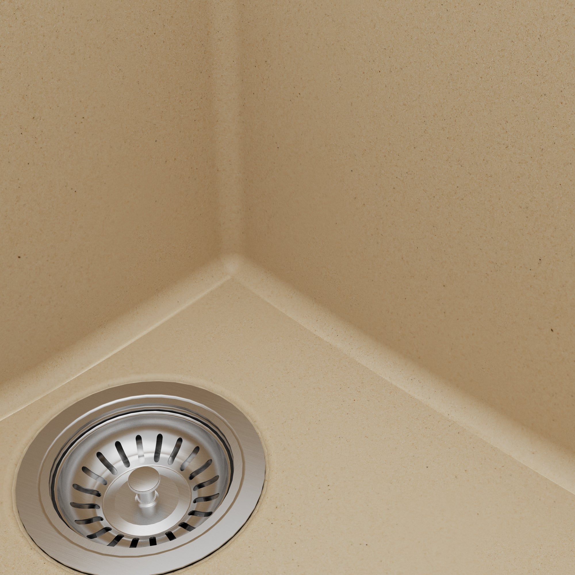 Alternative View of Karran 33" Drop In/Topmount Quartz Composite Kitchen Sink with Accessories, 60/40 Double Bowl, Bisque, QT-811-BI-PK1