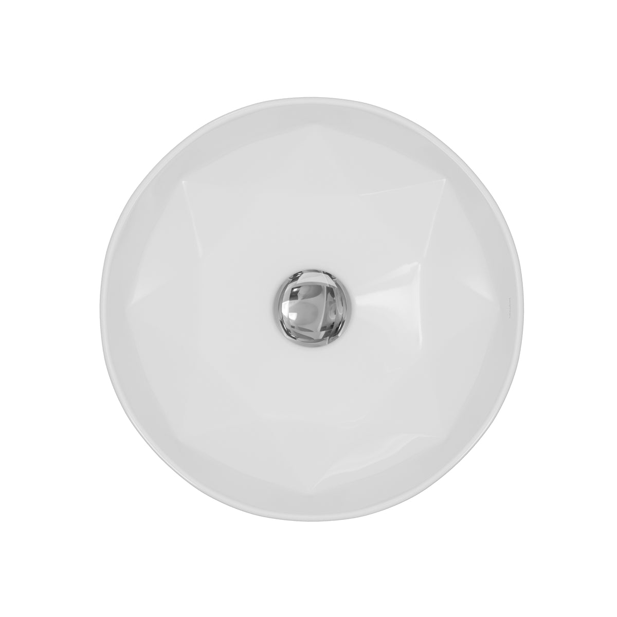 Alternative View of Karran Valera 16" x 16" x 4.5" Round Vessel Vitreous China ADA Bathroom Sink, White, VC-421-WH