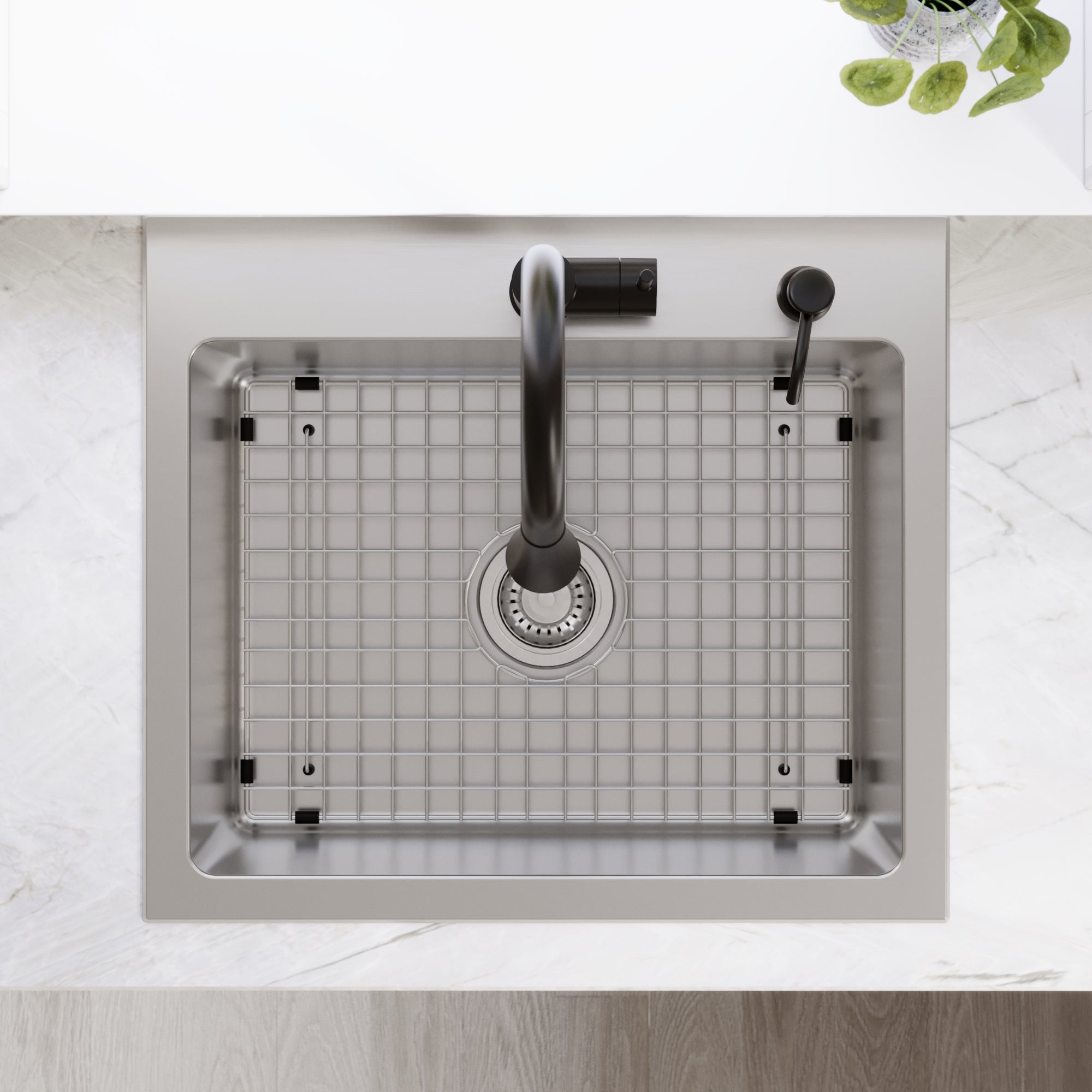 Karran lansen 25 stainless steel kitchen sink 18 gauge lifestyle image