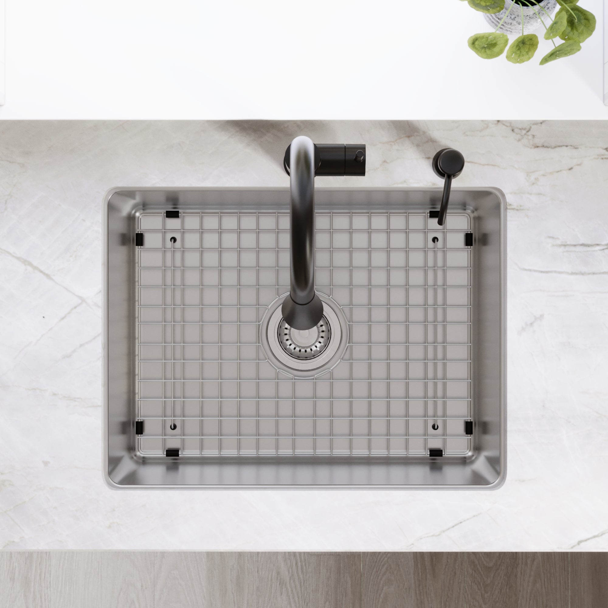 Karran lansen 24 stainless steel kitchen sink 18 gauge lifestyle image
