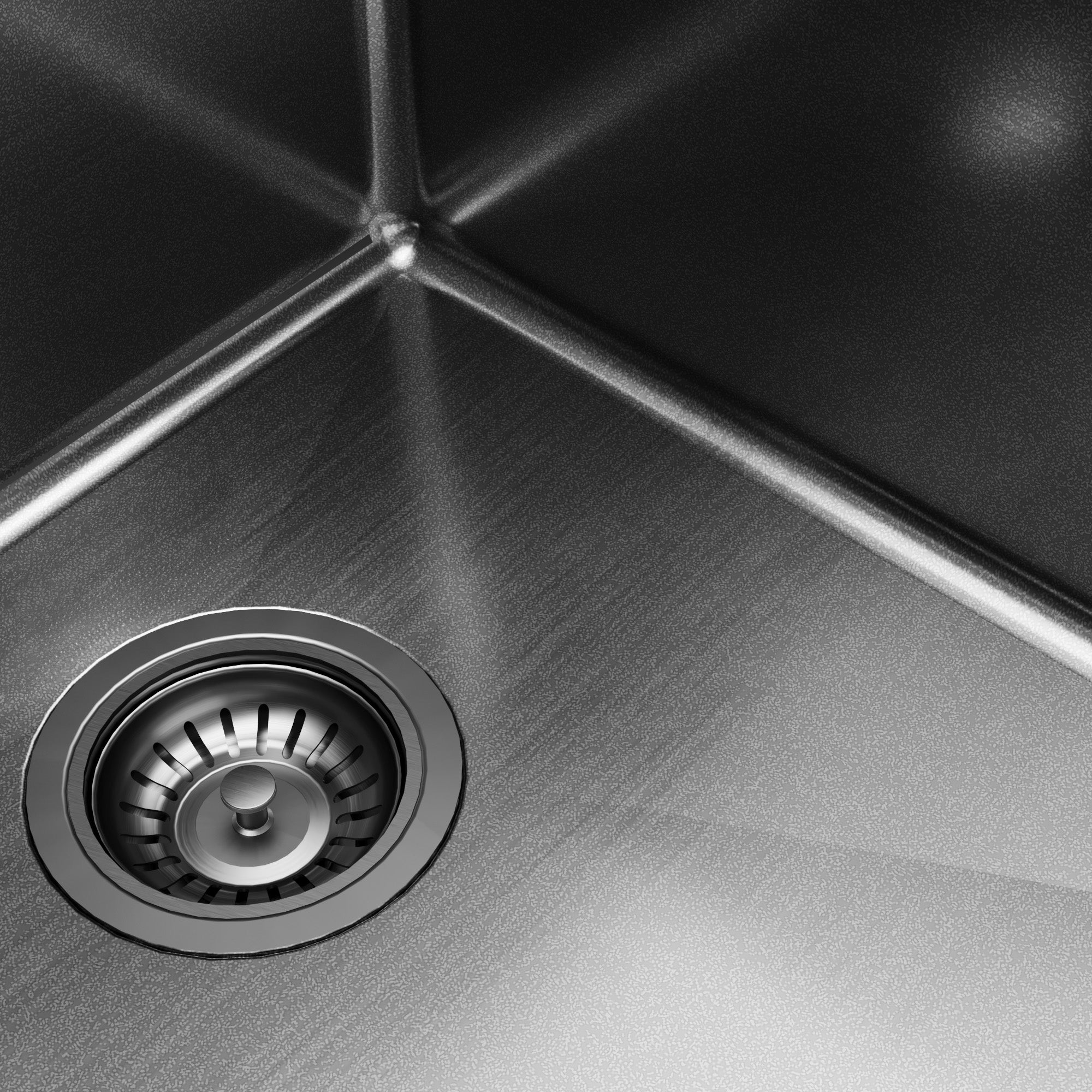 Karran elite 32 stainless steel kitchen sink 50/50 double bowl gunmetal black product image