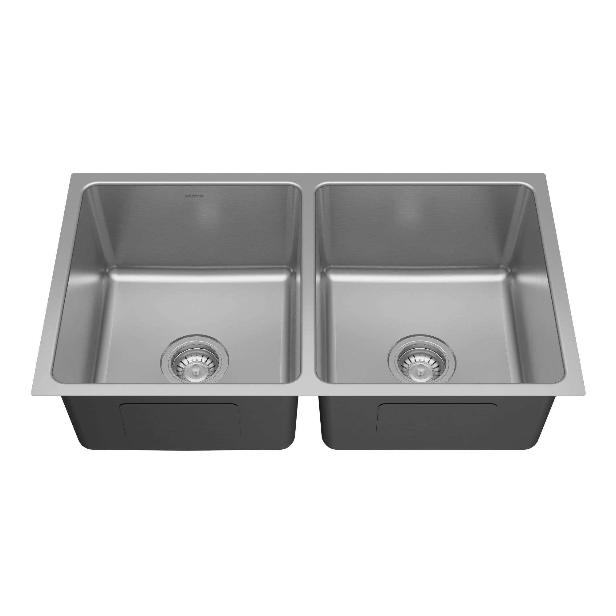 Karran lansen 32 stainless steel kitchen sink 50/50 double bowl product image