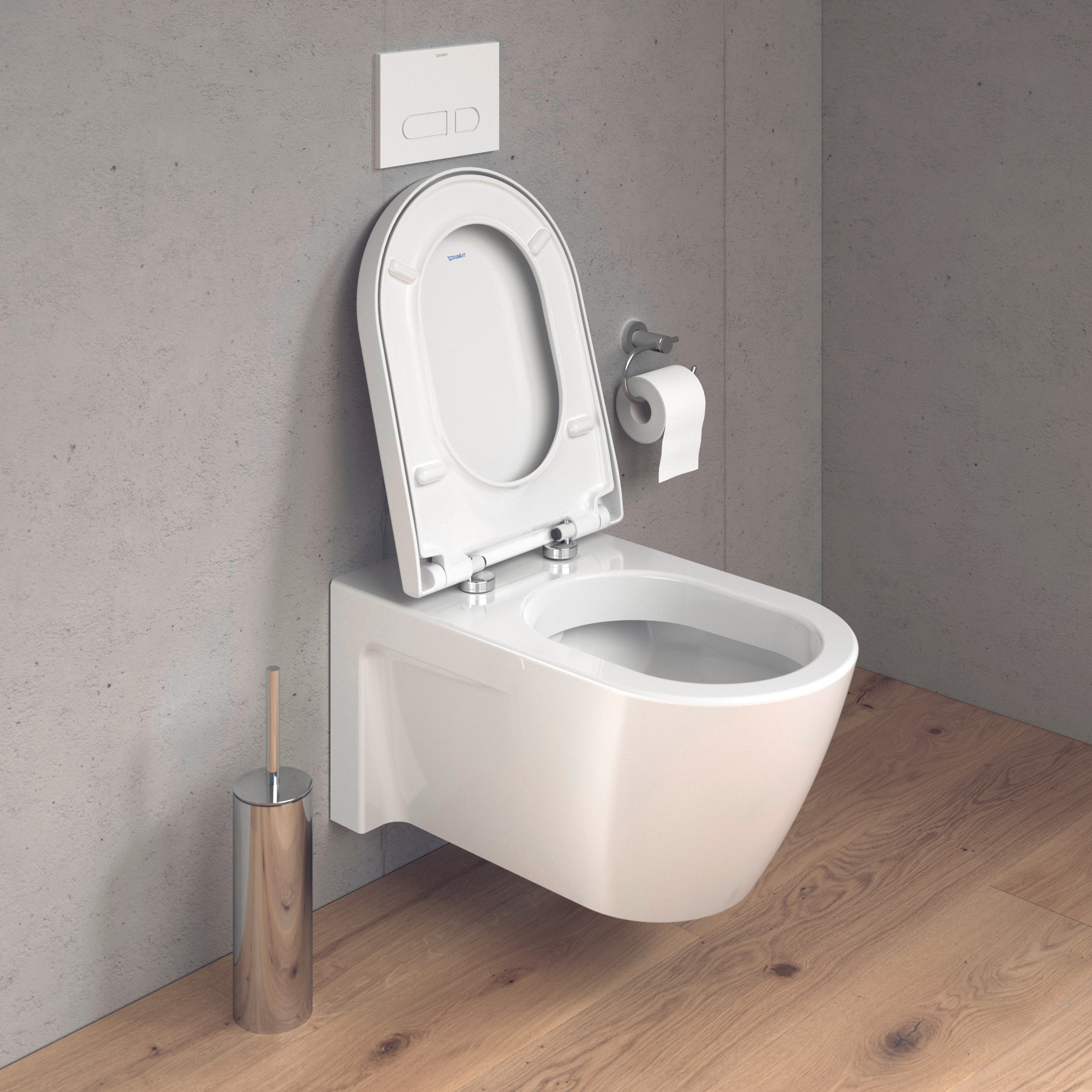 Starck 3 Elongated Slow Close Toilet Seat in White