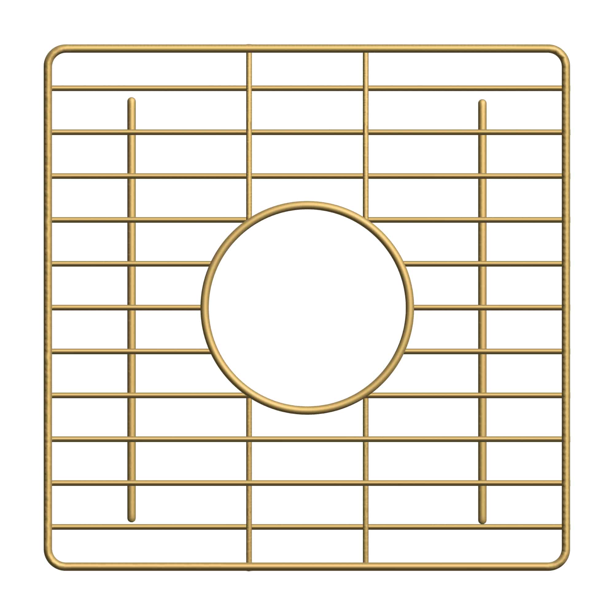 Native Trails 12" Square Bottom Grid in Champagne Bronze PVD, GRD934-CB