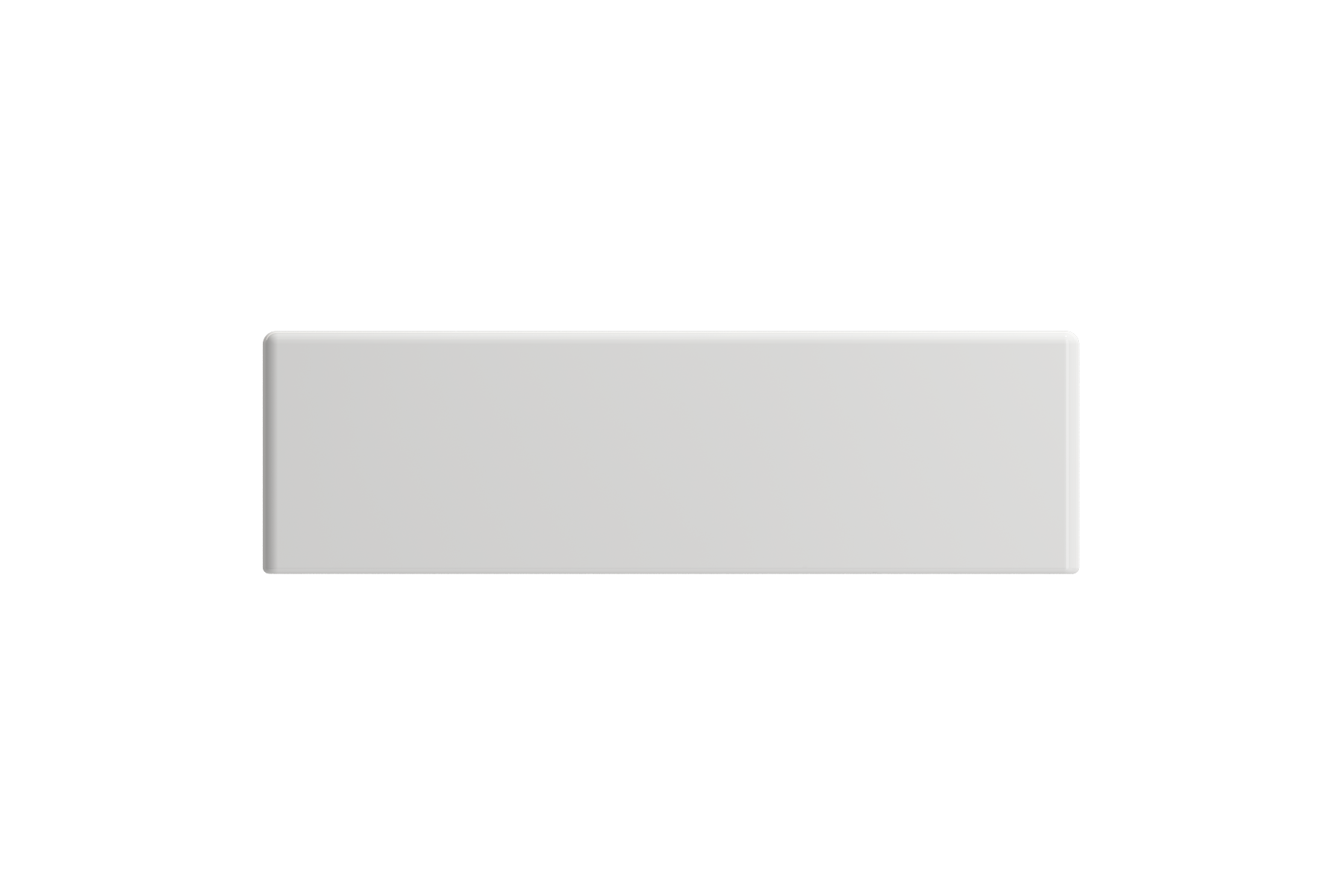 BOCCHI Milano Small 15" Rectangle Wallmount Fireclay Bathroom Sink, White, Single Faucet Hole, 1419-001-0126