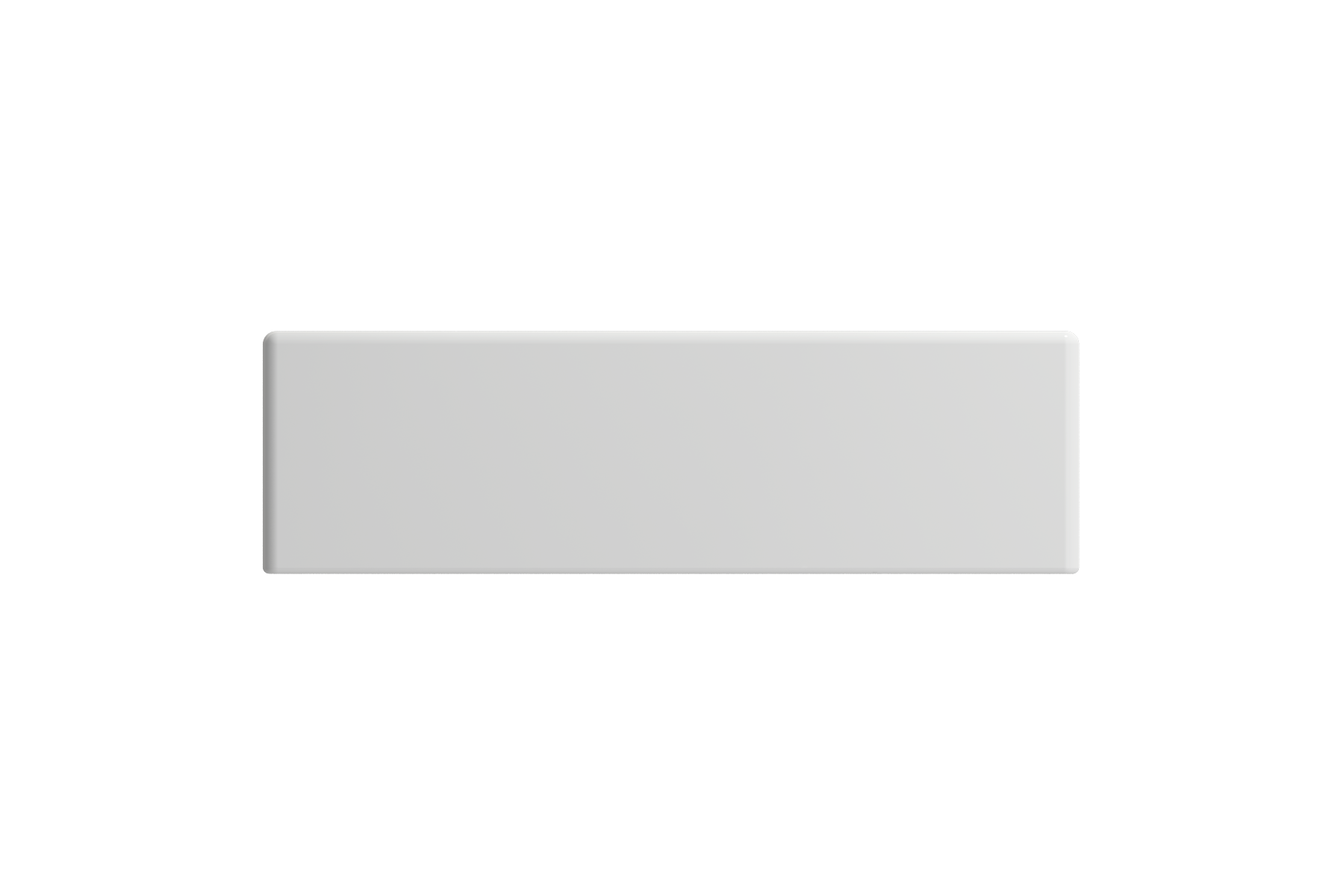 BOCCHI Milano Small 15" Rectangle Wallmount Fireclay Bathroom Sink, Matte White, Single Faucet Hole, 1419-002-0126