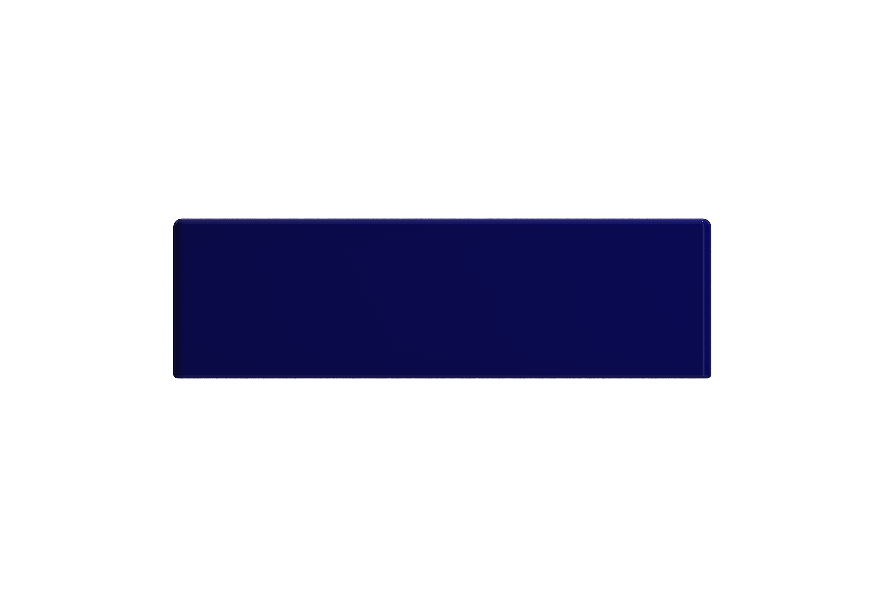 BOCCHI Milano Small 15" Rectangle Wallmount Fireclay Bathroom Sink, Sapphire Blue, Single Faucet Hole, 1419-010-0126