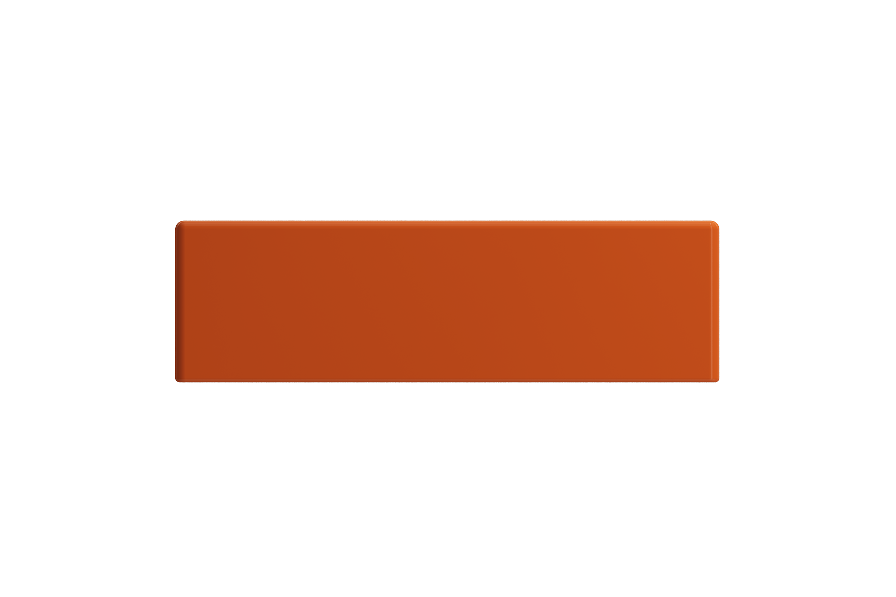 BOCCHI Milano Small 15" Rectangle Wallmount Fireclay Bathroom Sink, Orange, Single Faucet Hole, 1419-012-0126