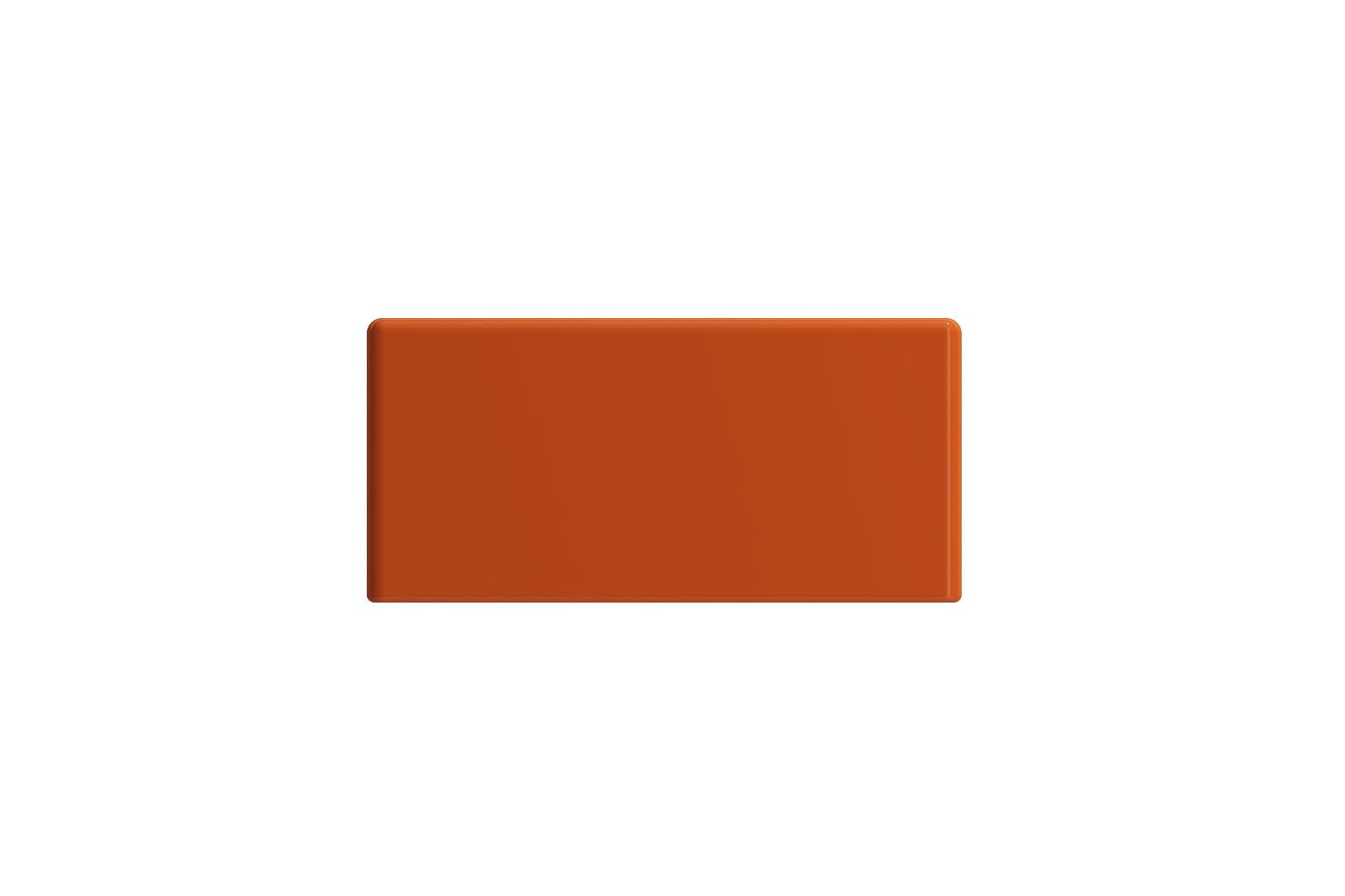 BOCCHI Milano Small 15" Rectangle Wallmount Fireclay Bathroom Sink, Orange, Single Faucet Hole, 1419-012-0126