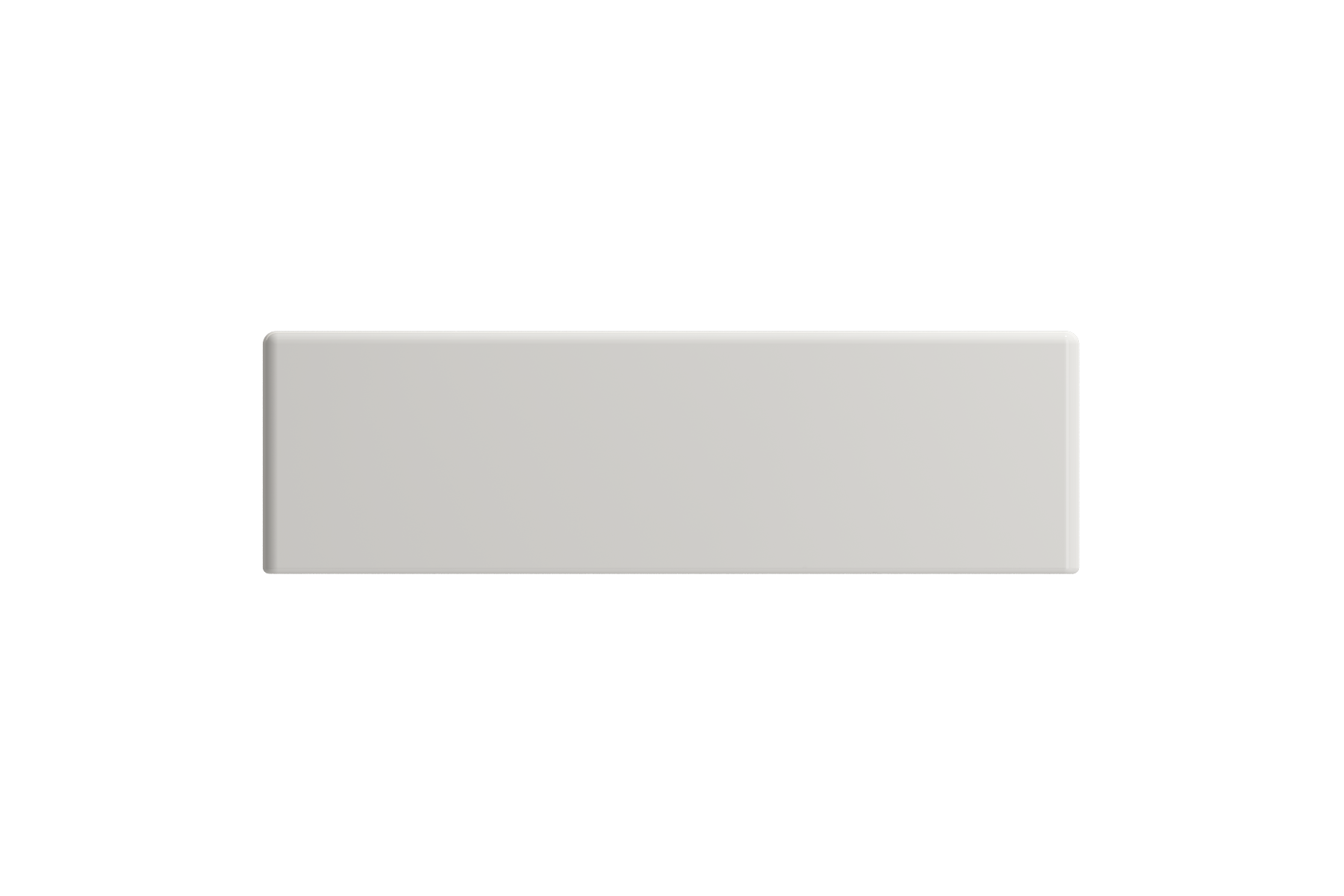 BOCCHI Milano Small 15" Rectangle Wallmount Fireclay Bathroom Sink, Biscuit, Single Faucet Hole, 1419-014-0126