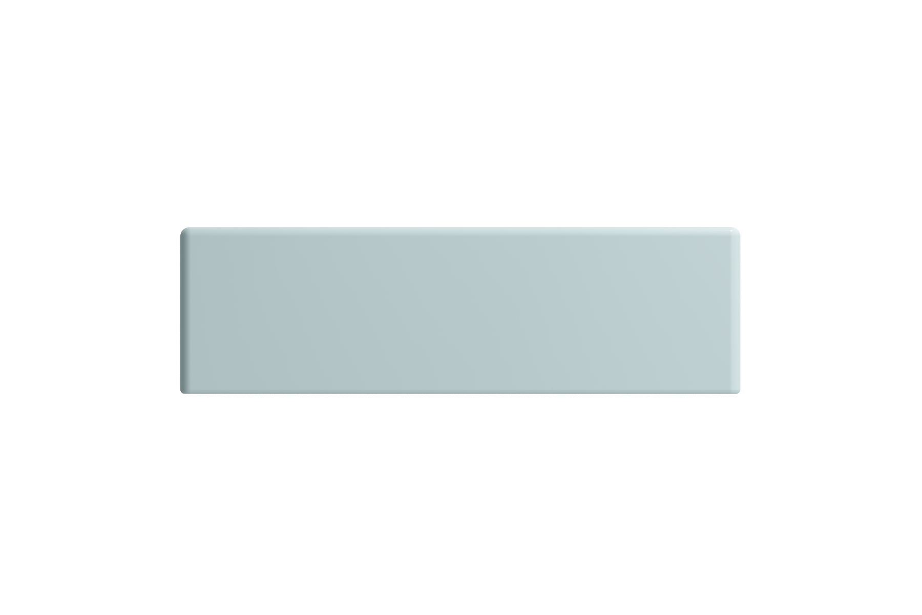 BOCCHI Milano Small 15" Rectangle Wallmount Fireclay Bathroom Sink, Matte Ice Blue, Single Faucet Hole, 1419-029-0126