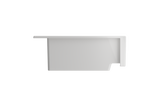 BOCCHI Nuova 34" Fireclay Farmhouse Sink Kit with Accessories, 50/50 Double Bowl, White, 1501-001-KIT1