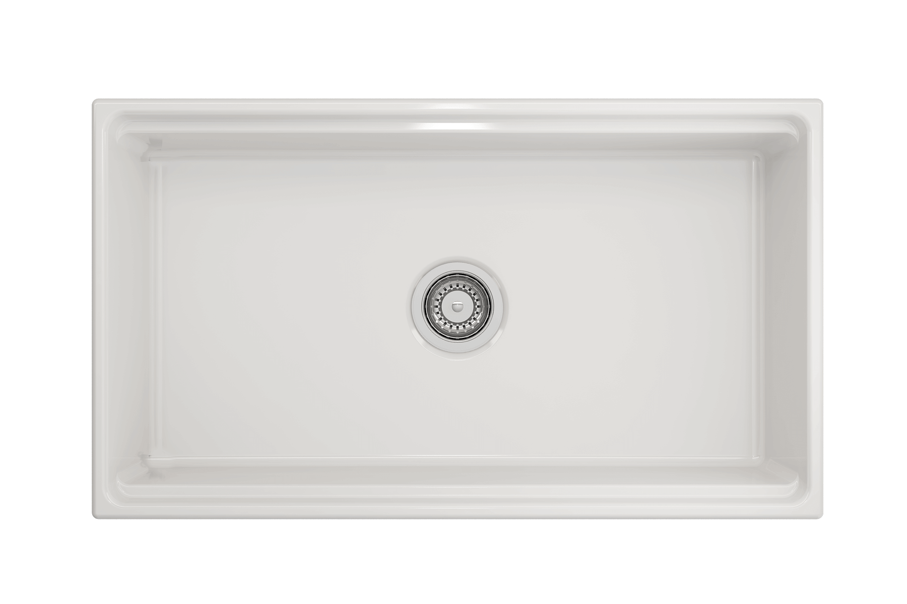 BOCCHI Contempo 33" Fireclay Workstation Farmhouse Sink Kit with Faucet and Accessories, White (sink) / Stainless Steel (faucet), 1504-001-2020SS