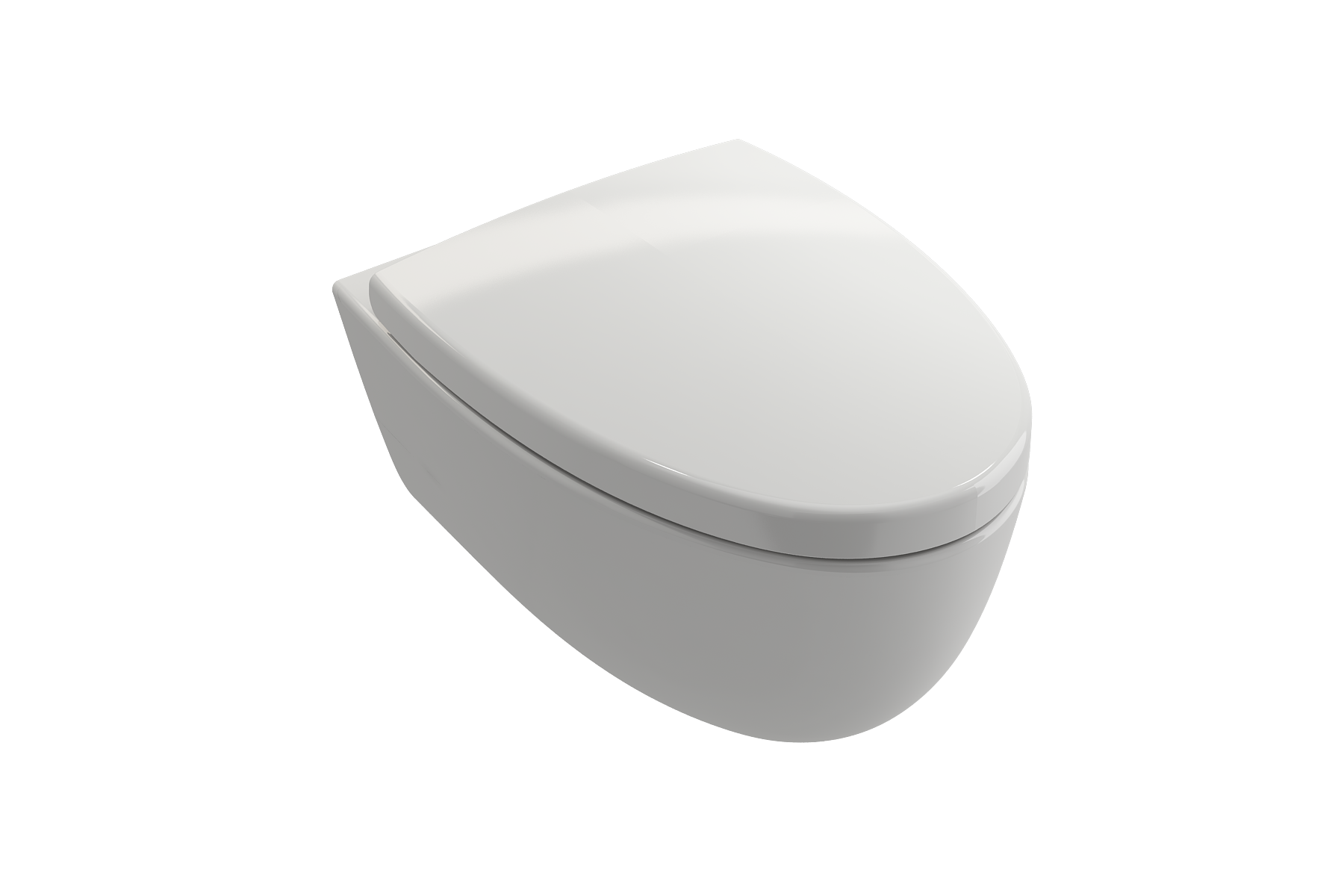 BOCCHI Milano Wall-hung Elongated Toilet Bowl White, 1632-001-0129