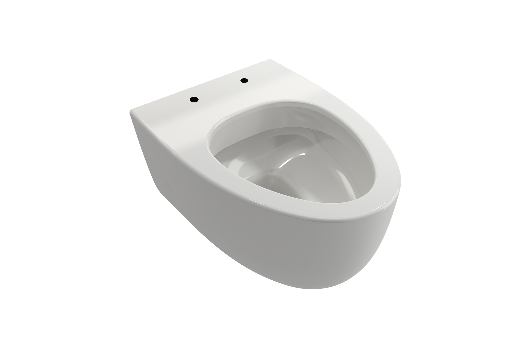 BOCCHI Milano Wall-hung Elongated Toilet Bowl White, 1632-001-0129