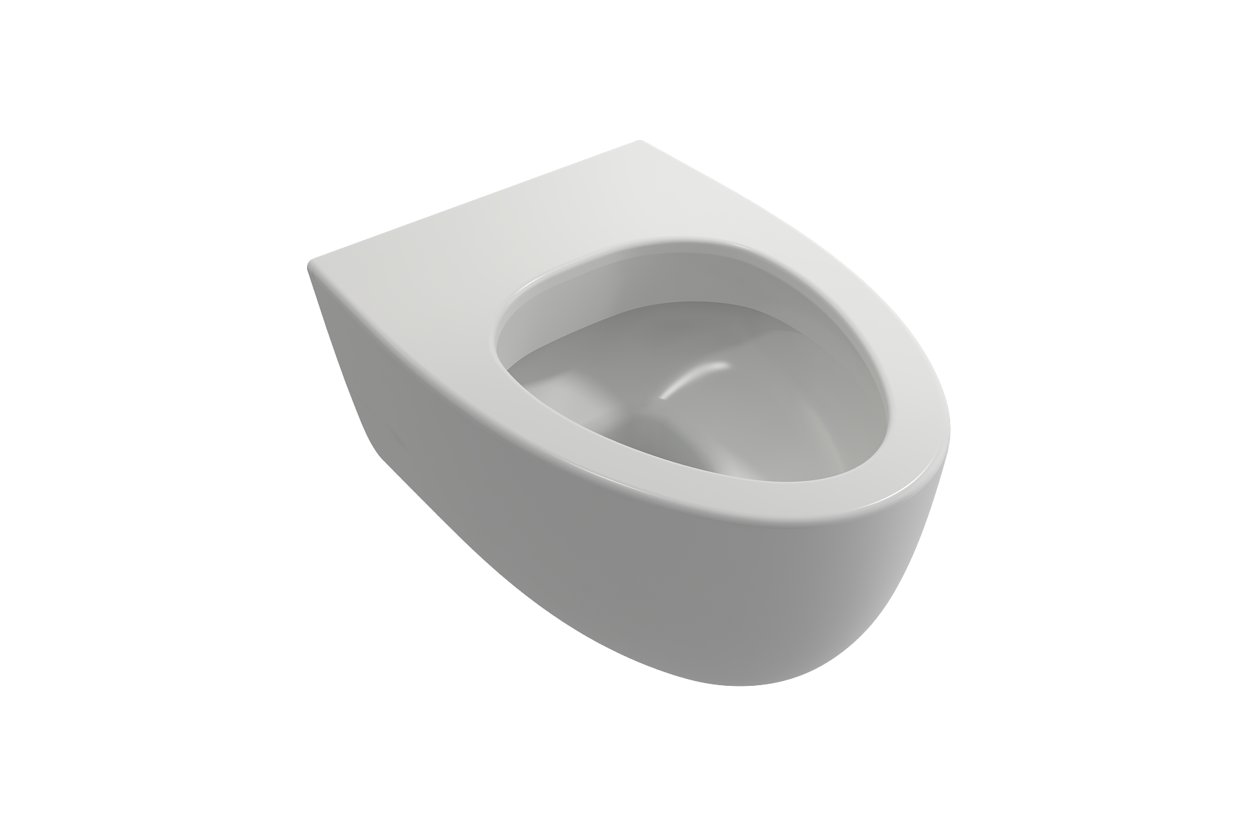 BOCCHI Milano Wall-hung Elongated Toilet Bowl Matte White, 1632-002-0129