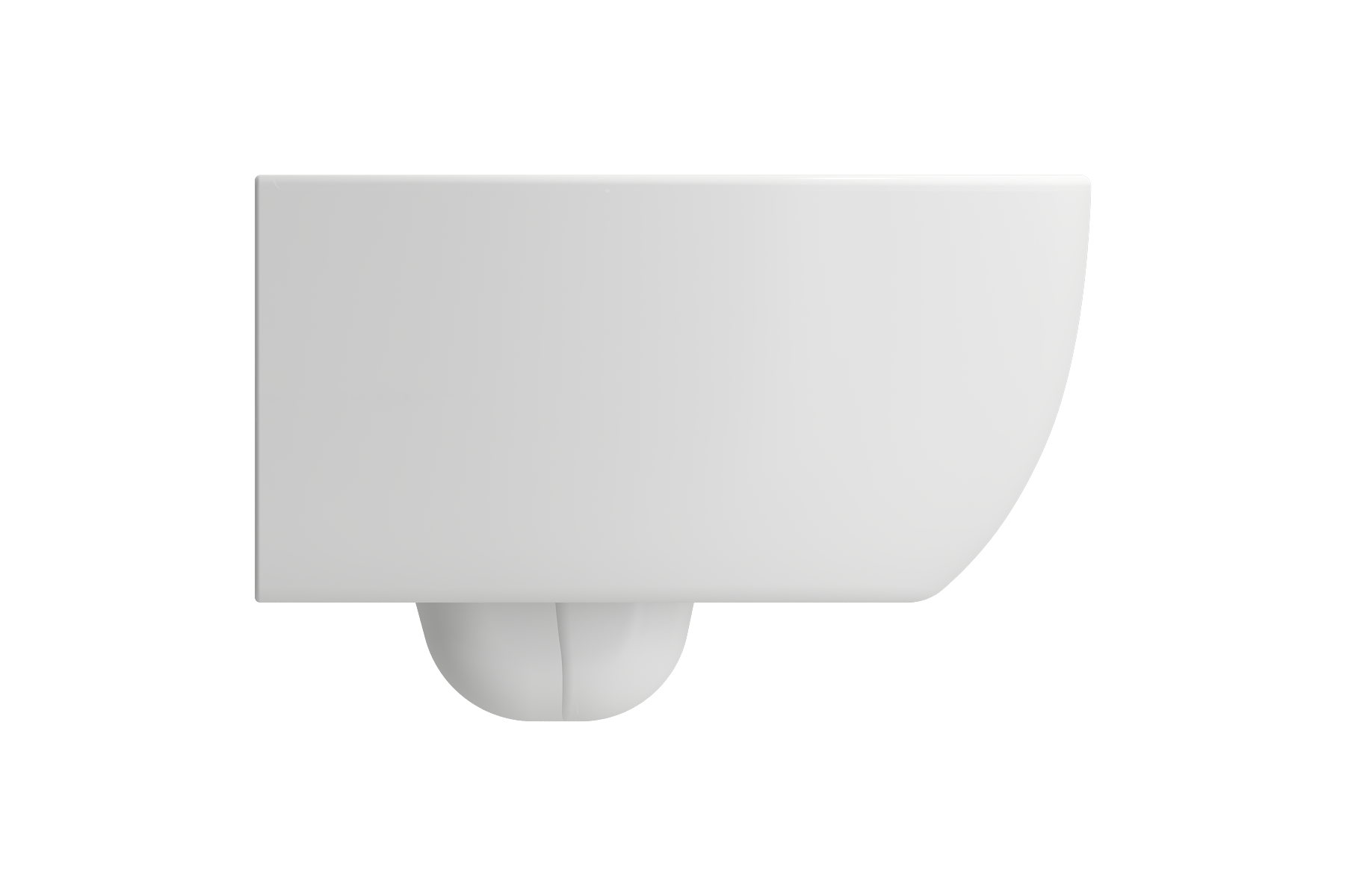 BOCCHI Milano Wall-hung Elongated Toilet Bowl Matte White, 1632-002-0129