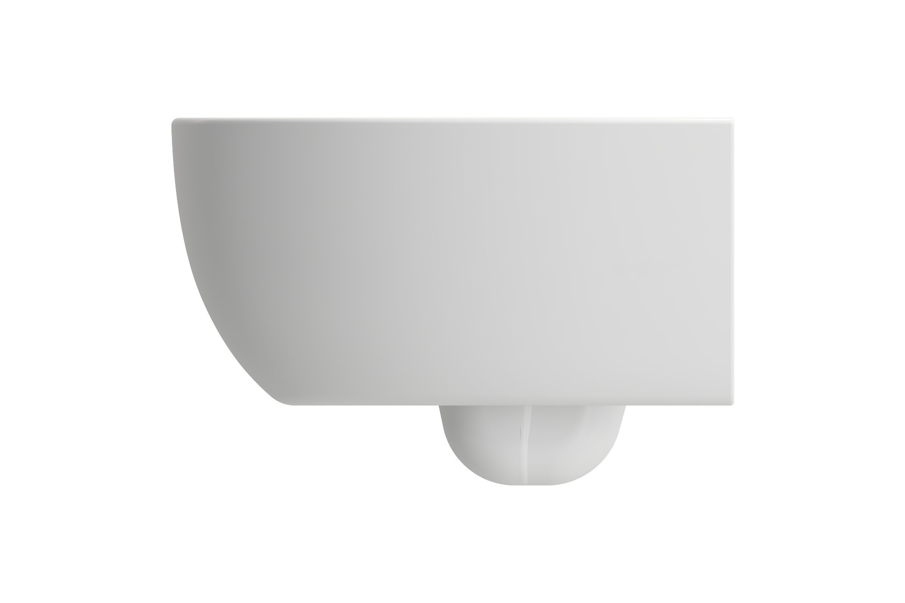 BOCCHI Milano Wall-hung Elongated Toilet Bowl Matte White, 1632-002-0129