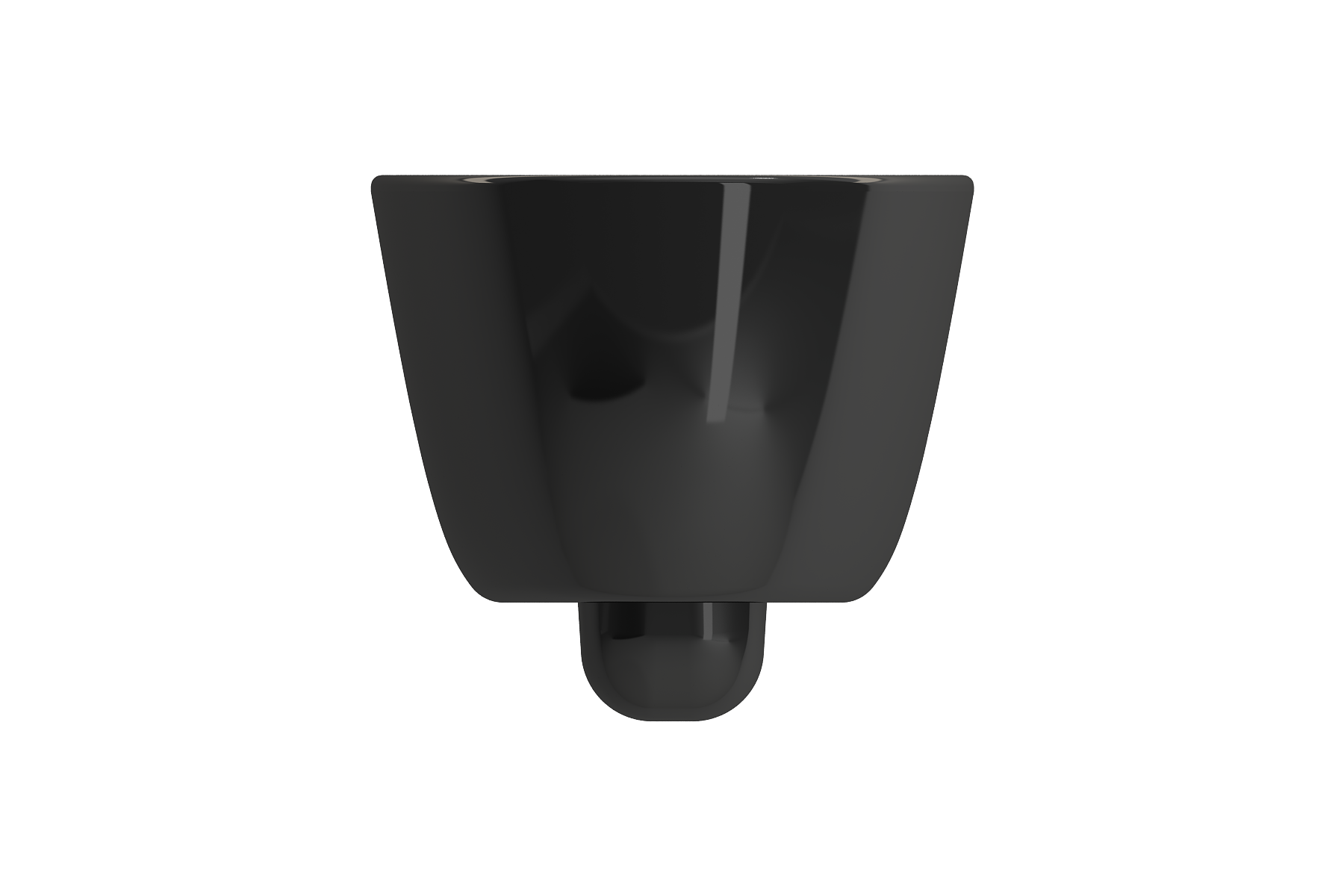 BOCCHI Milano Wall-hung Elongated Toilet Bowl Black, 1632-005-0129