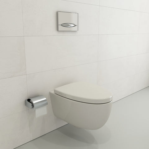 BOCCHI Milano Wall-hung Elongated Toilet Bowl Biscuit, 1632-014-0129