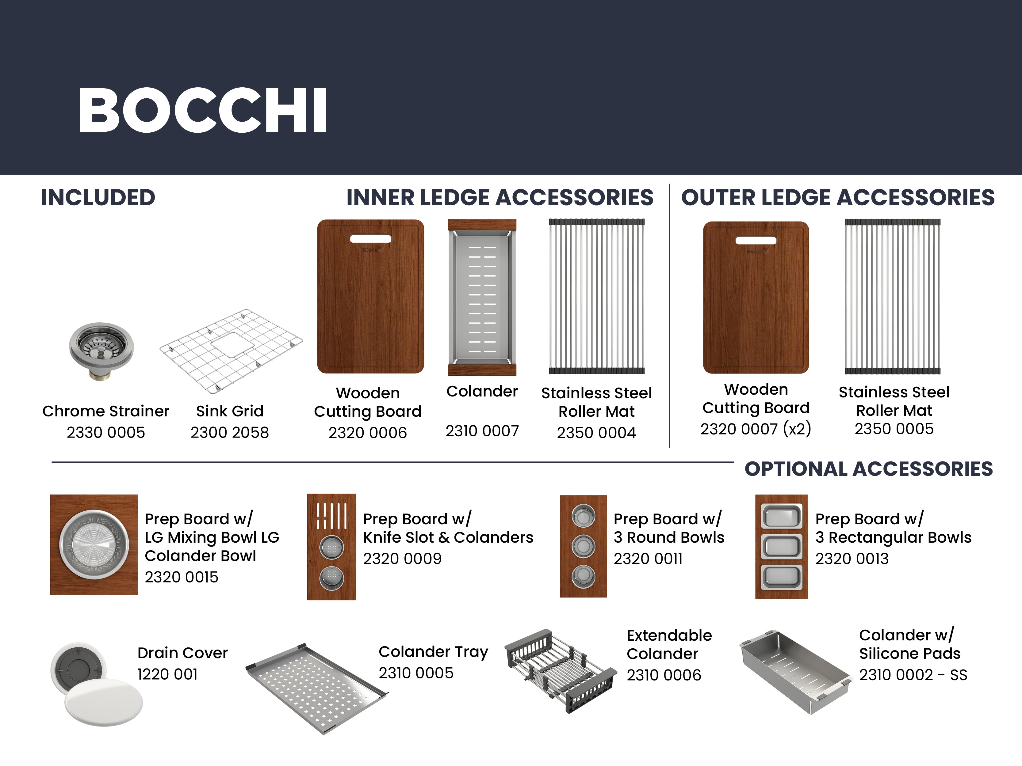 BOCCHI Baveno Uno 27" Dual Mount Fireclay Workstation Kitchen Sink Kit with Accessories, Black, 1633-005-0127