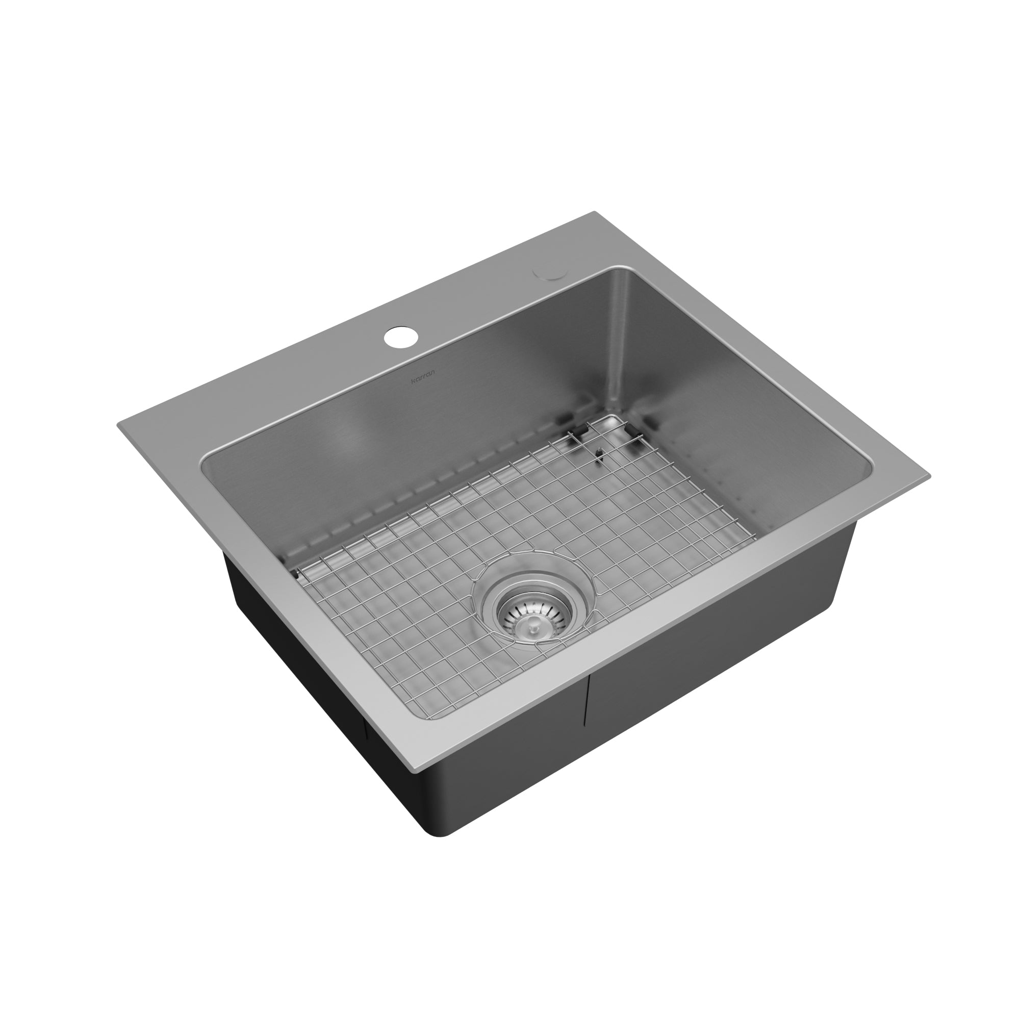 Karran lansen 25 stainless steel kitchen sink 18 gauge product image