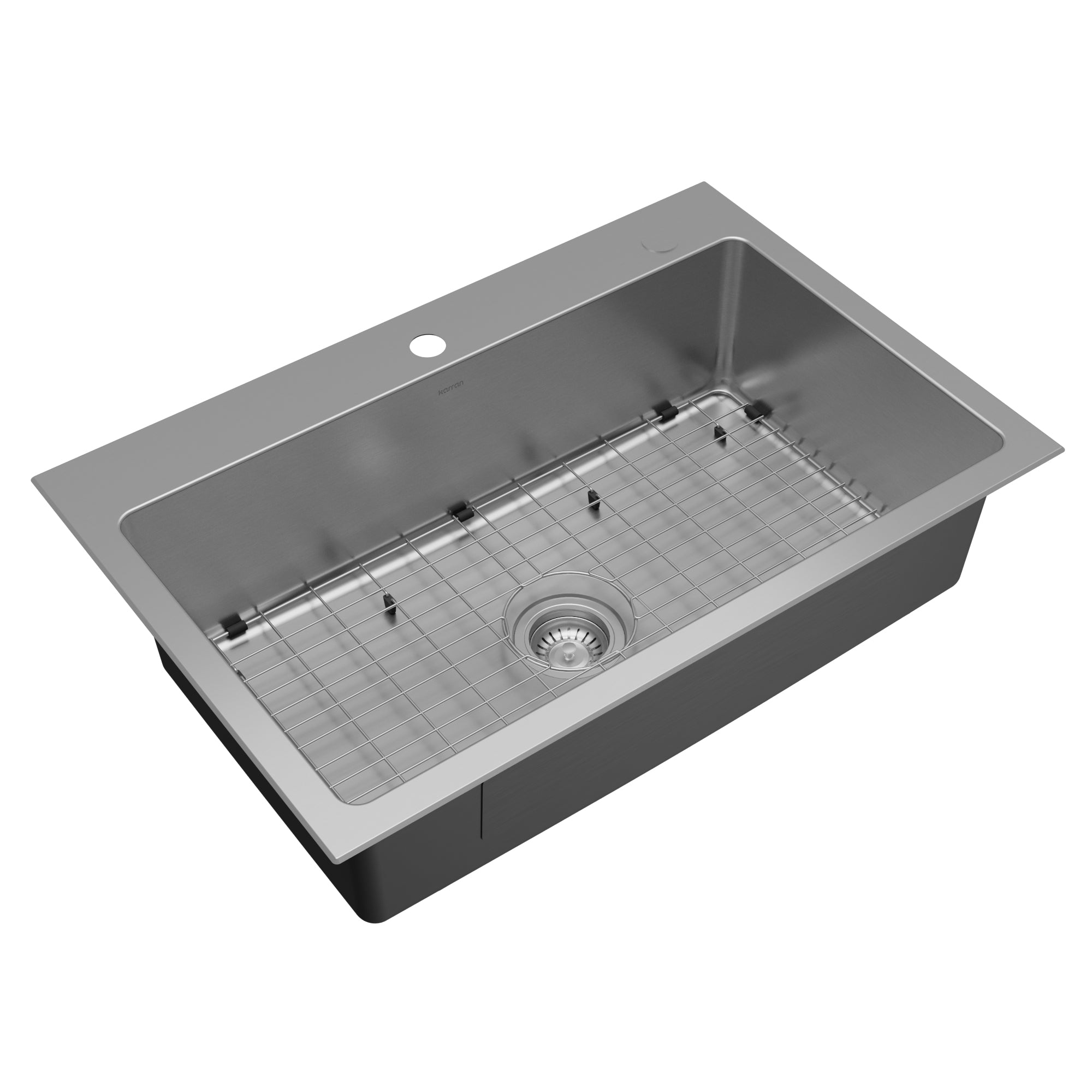 Karran lansen 33 stainless steel kitchen sink 18 gauge product image