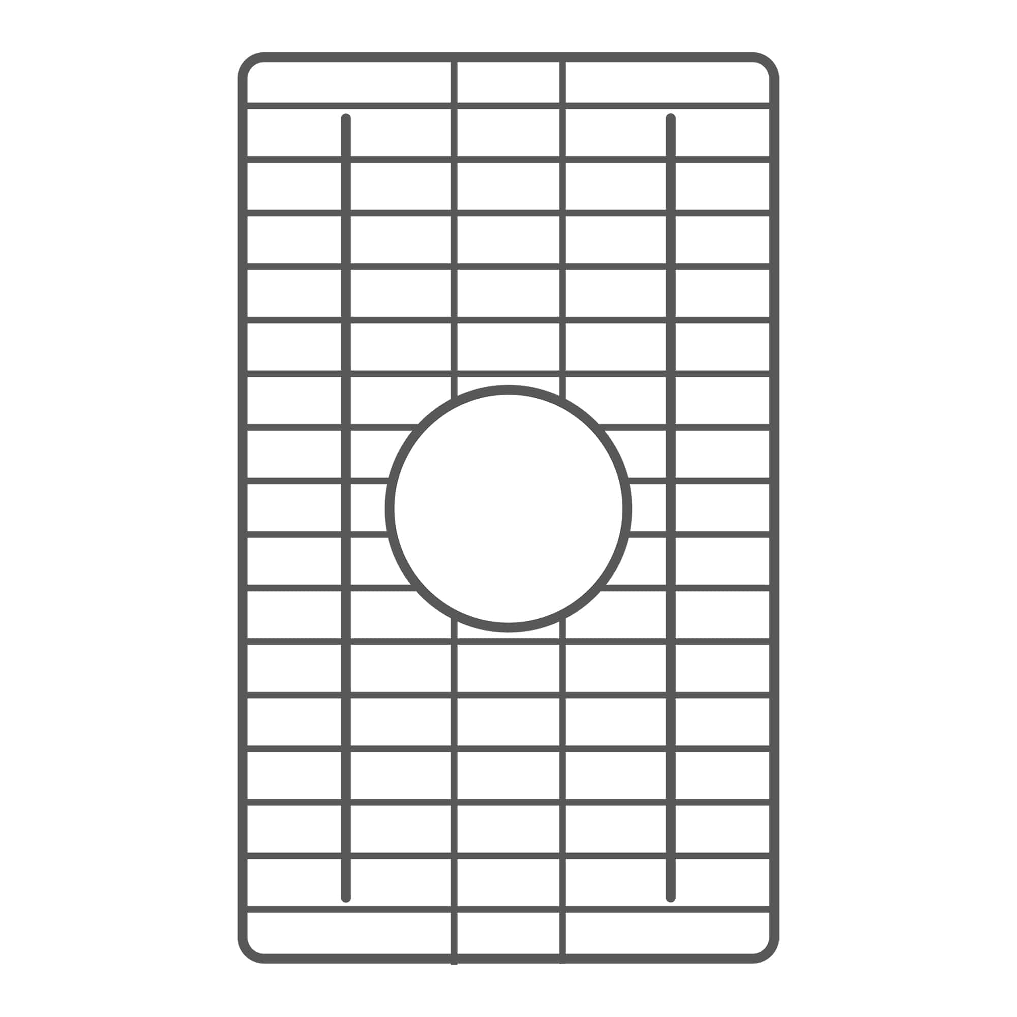 Native Trails 17.25" x 10.25" Bottom Grid in Gunmetal PVD, GRD1710-GM